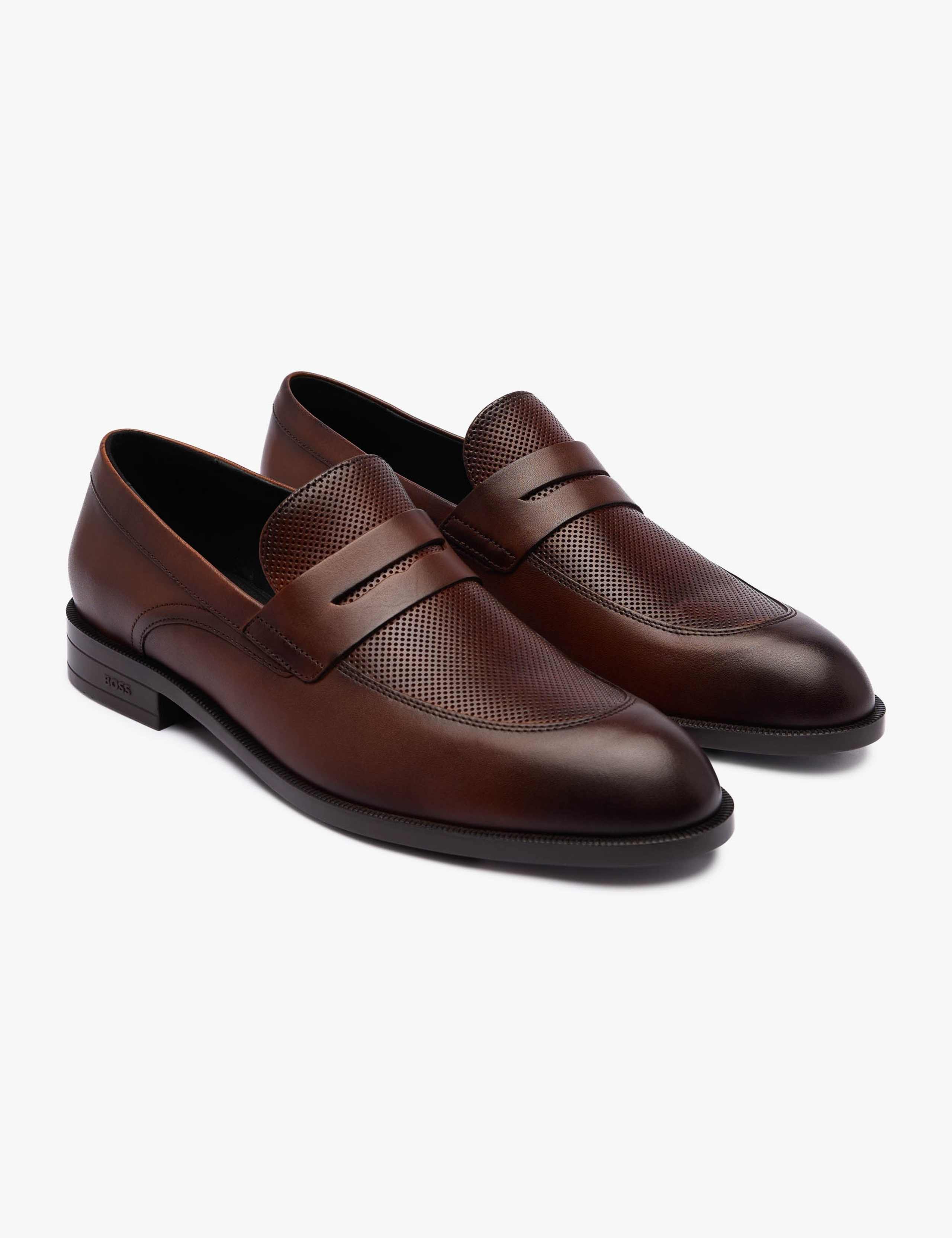 Penny-trim loafers in leather 2 of 2