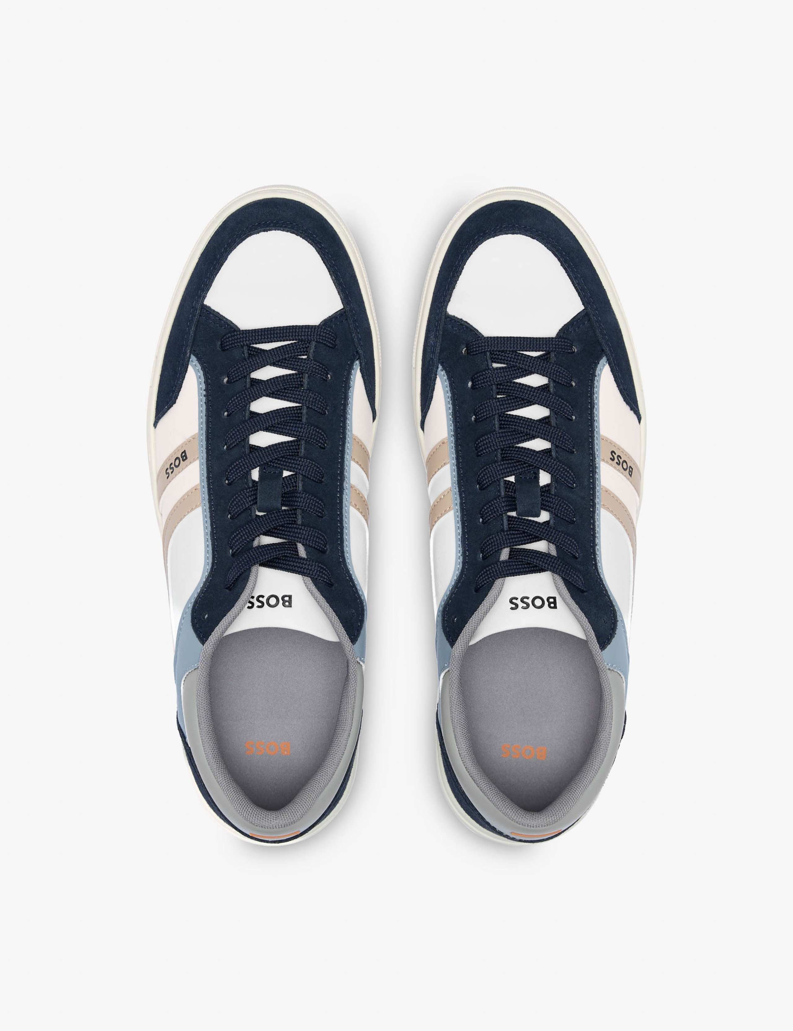 Faux Leather Lace Up Trainers 2 of 3