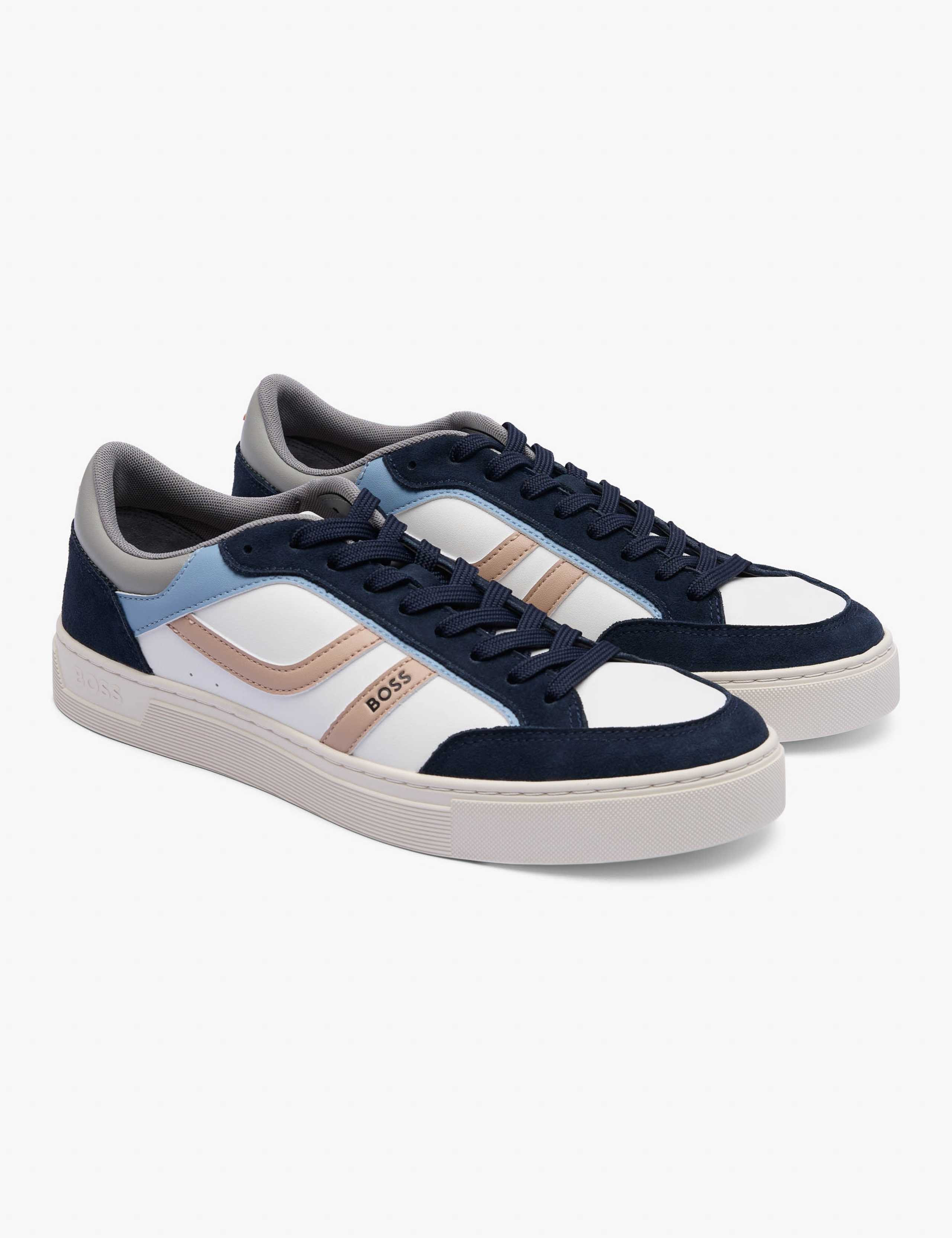 Faux Leather Lace Up Trainers 3 of 3