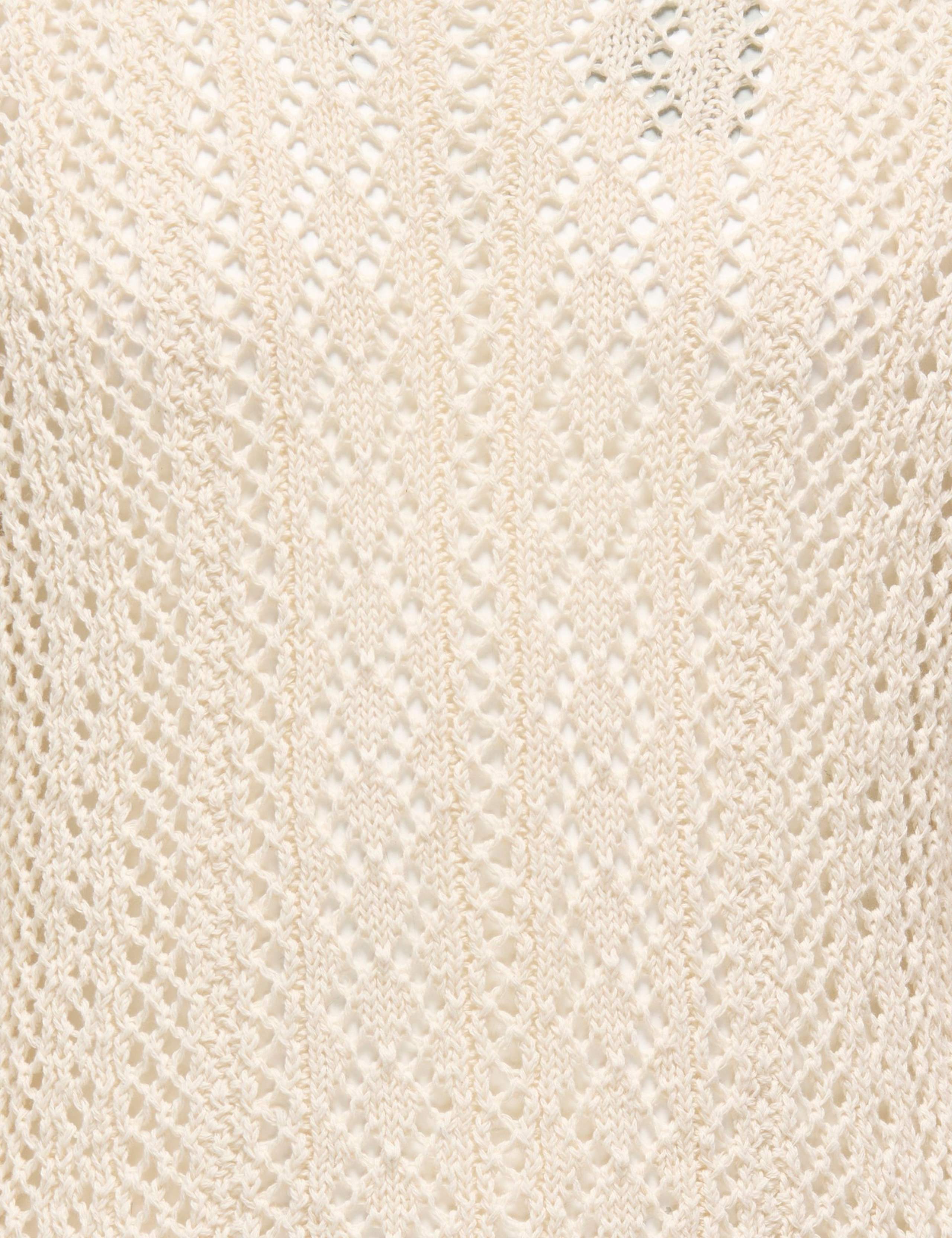 Cotton Blend Knitted Open Stitch Jumper (7-14 Yrs) 2 of 2