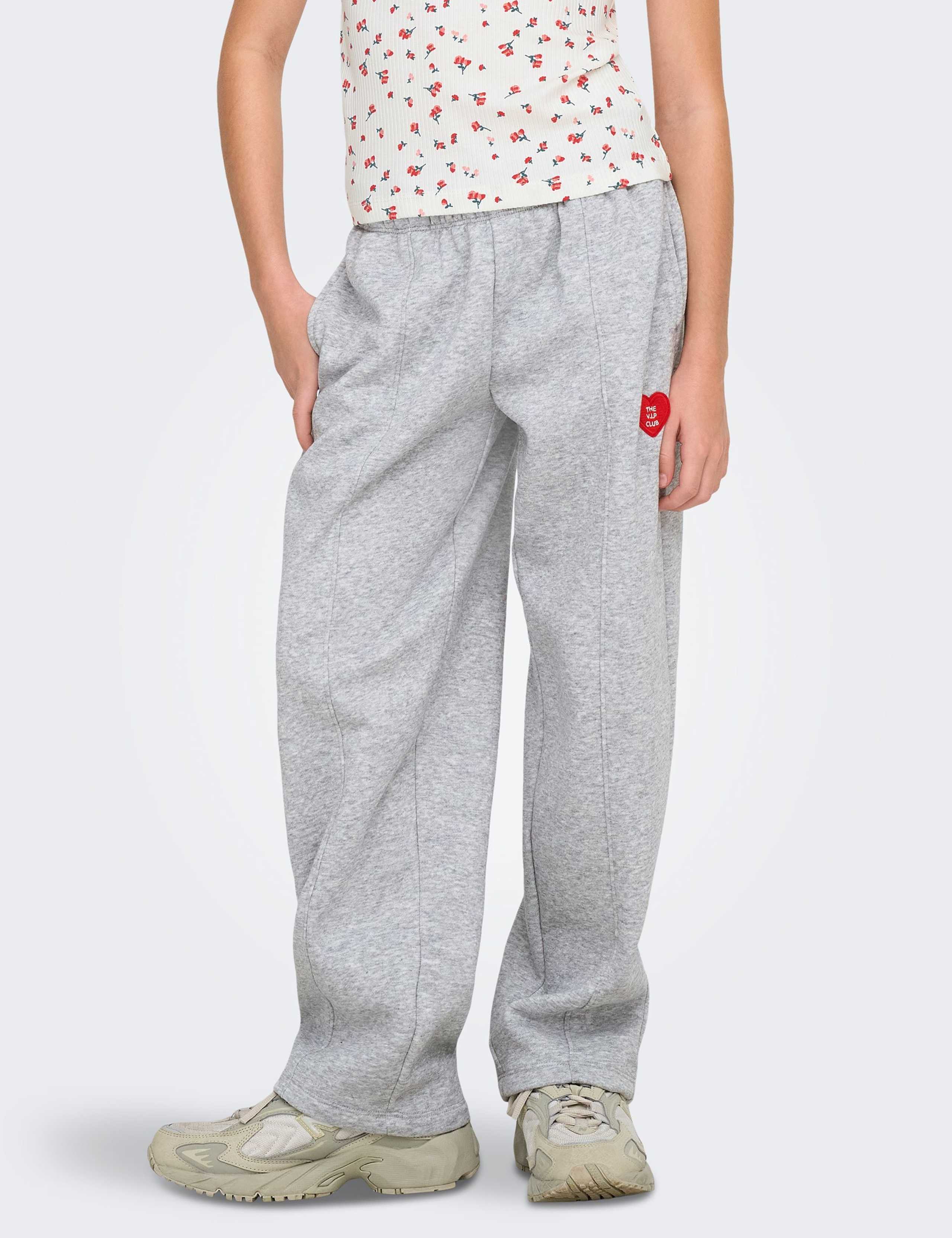 Cotton Rich Heart Embroidery Joggers (8-14 Yrs) 1 of 6