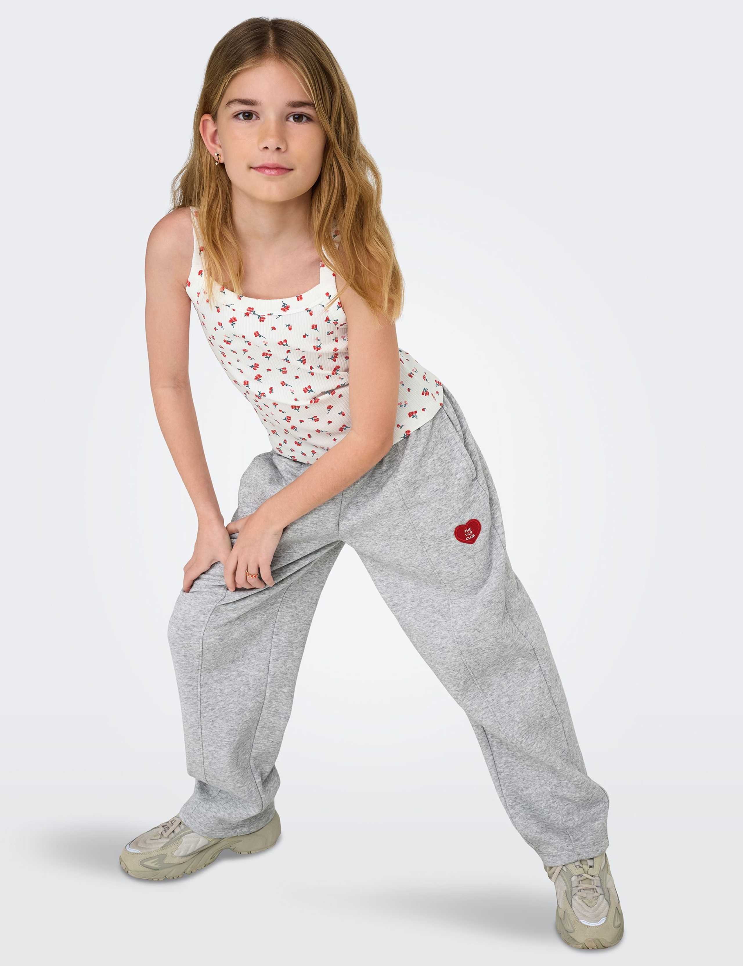 Cotton Rich Heart Embroidery Joggers (8-14 Yrs) 5 of 6