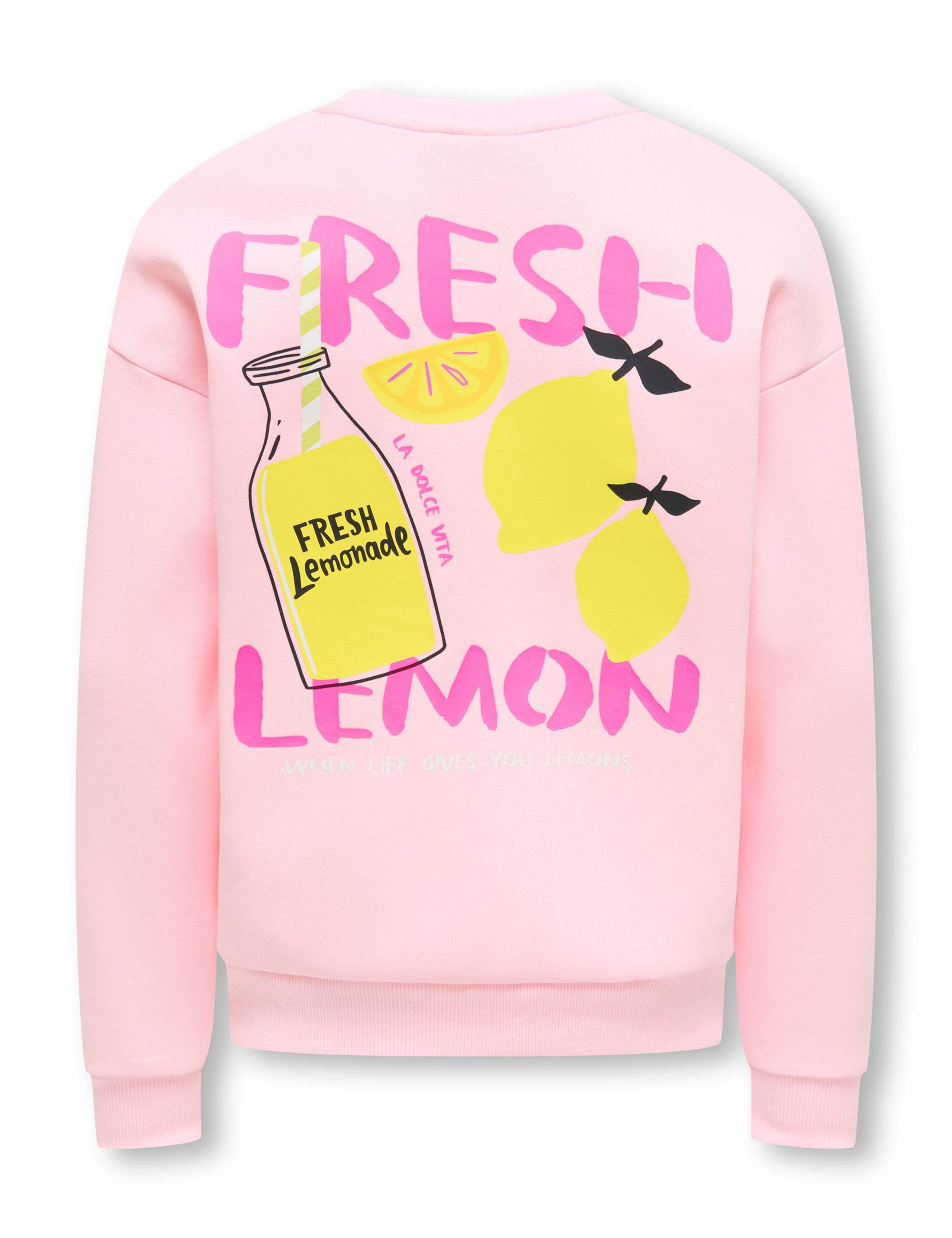 Cotton Rich Lemon Graphic Sweatshirt (7-14 Yrs) 3 of 4