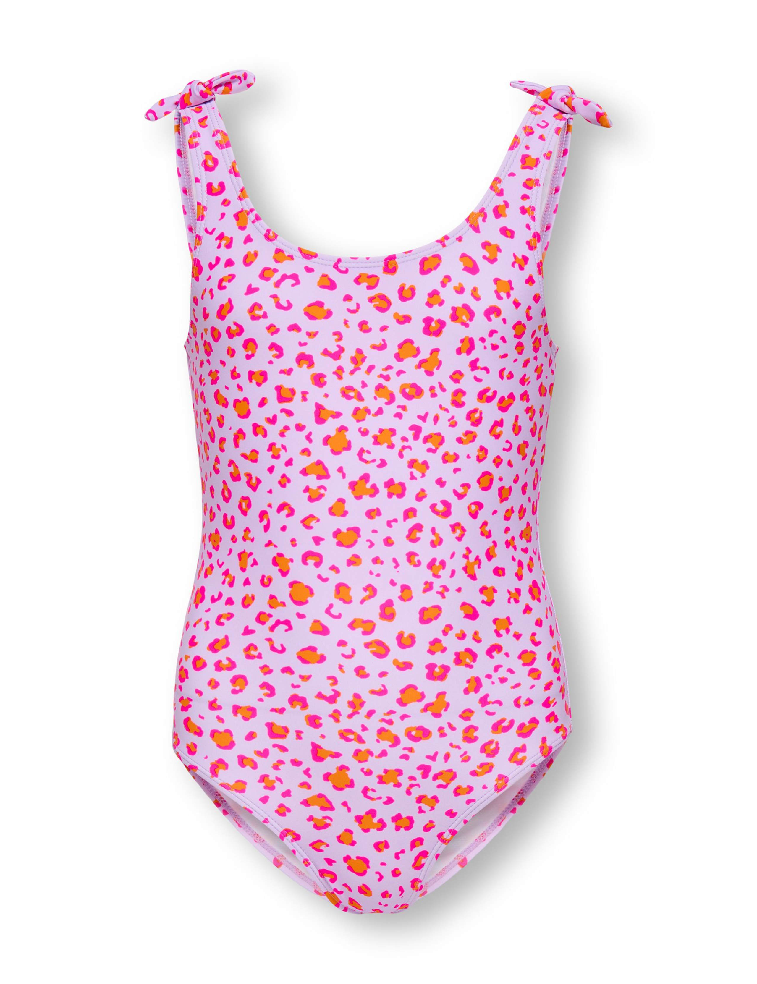 Striped Strawberry Knot Detail Swimsuit (7-14 Yrs) 1 of 2
