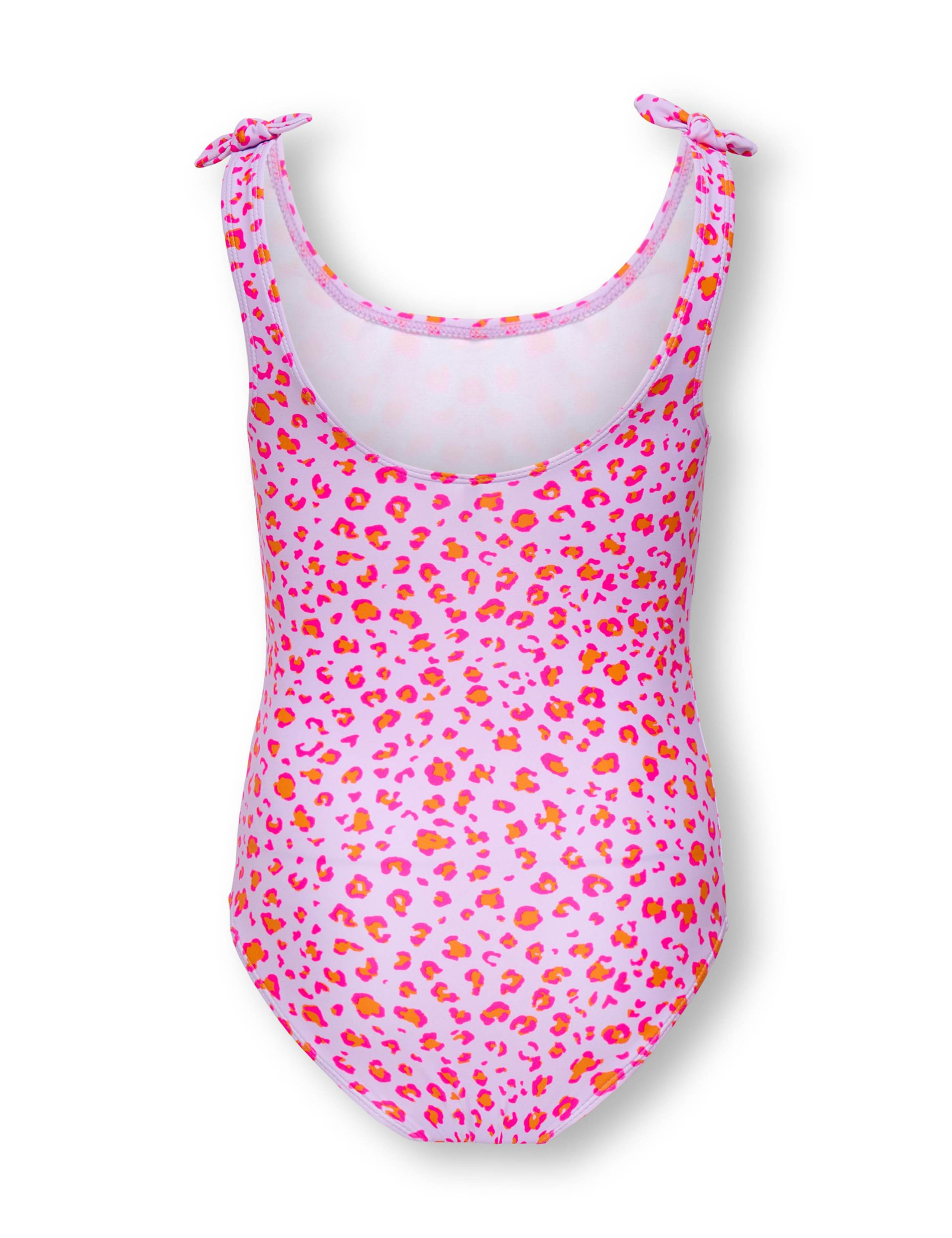 Striped Strawberry Knot Detail Swimsuit (7-14 Yrs) 2 of 2