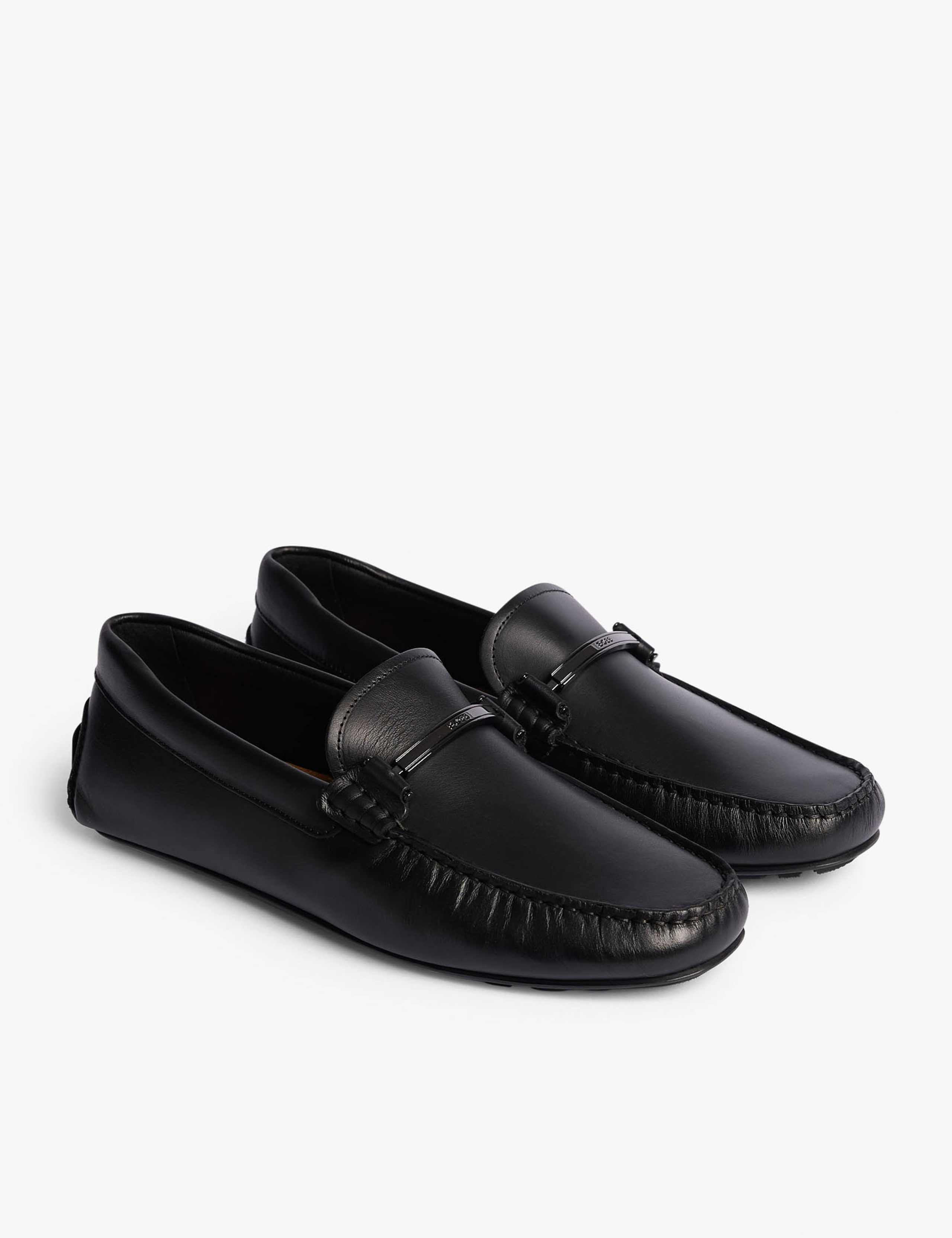 Leather Slip On Moccasins 2 of 3