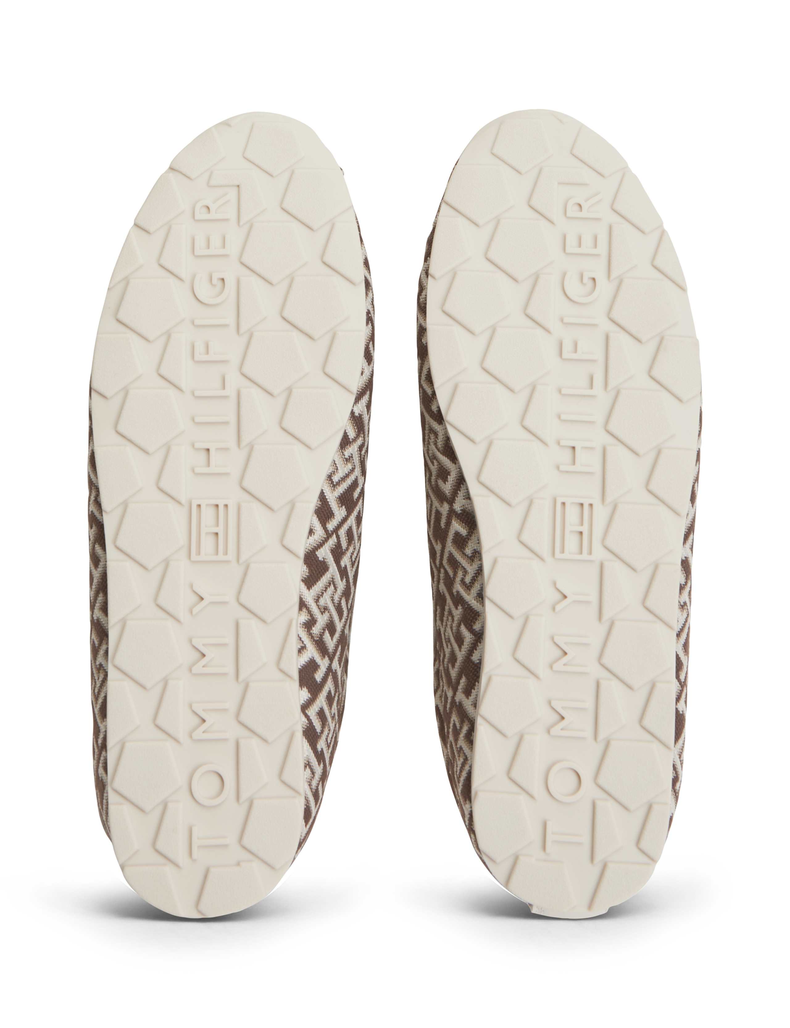 Bella Lace Up Monogram Jacquard Trainers 6 of 6