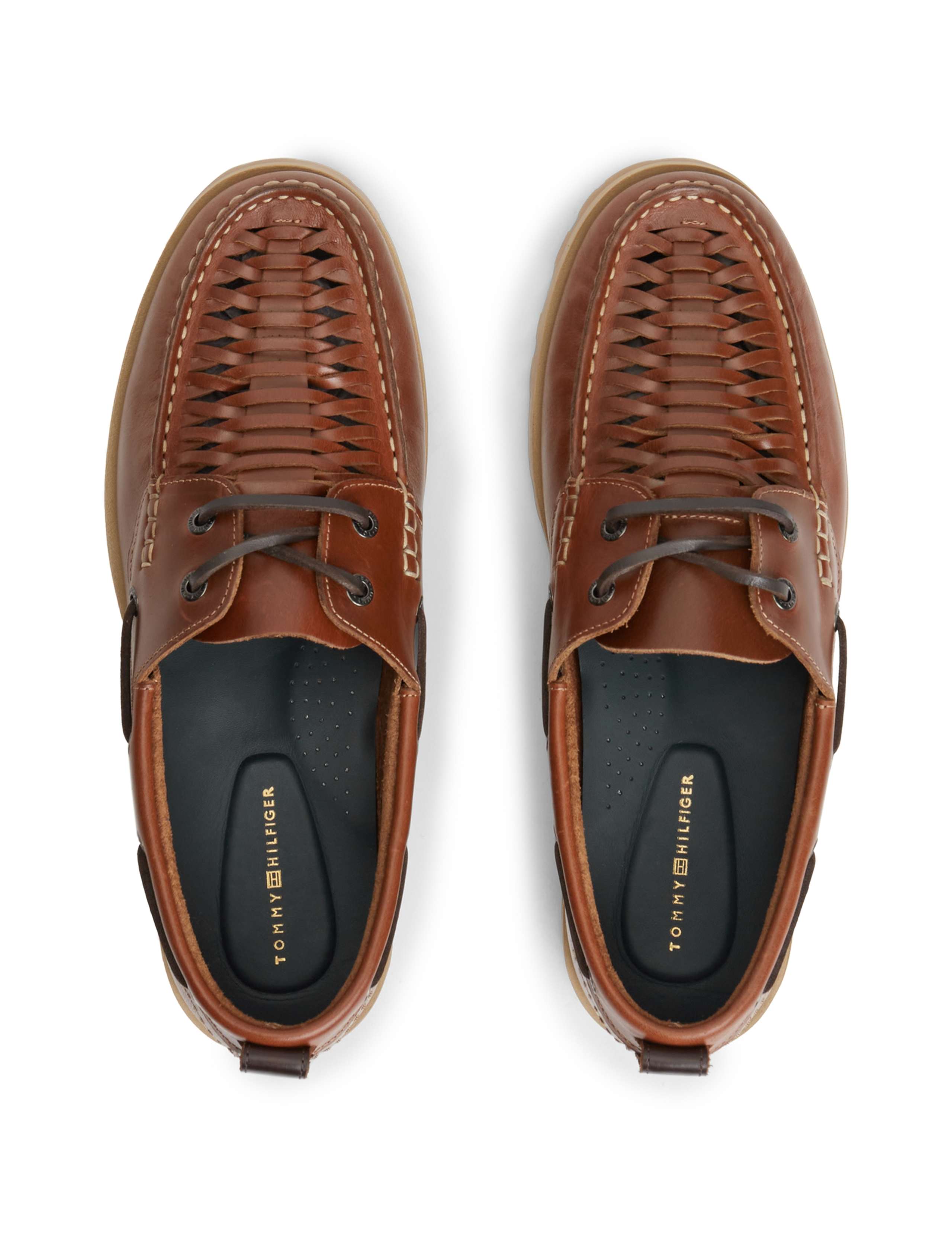 Leather Braided Boat Shoes 2 of 7