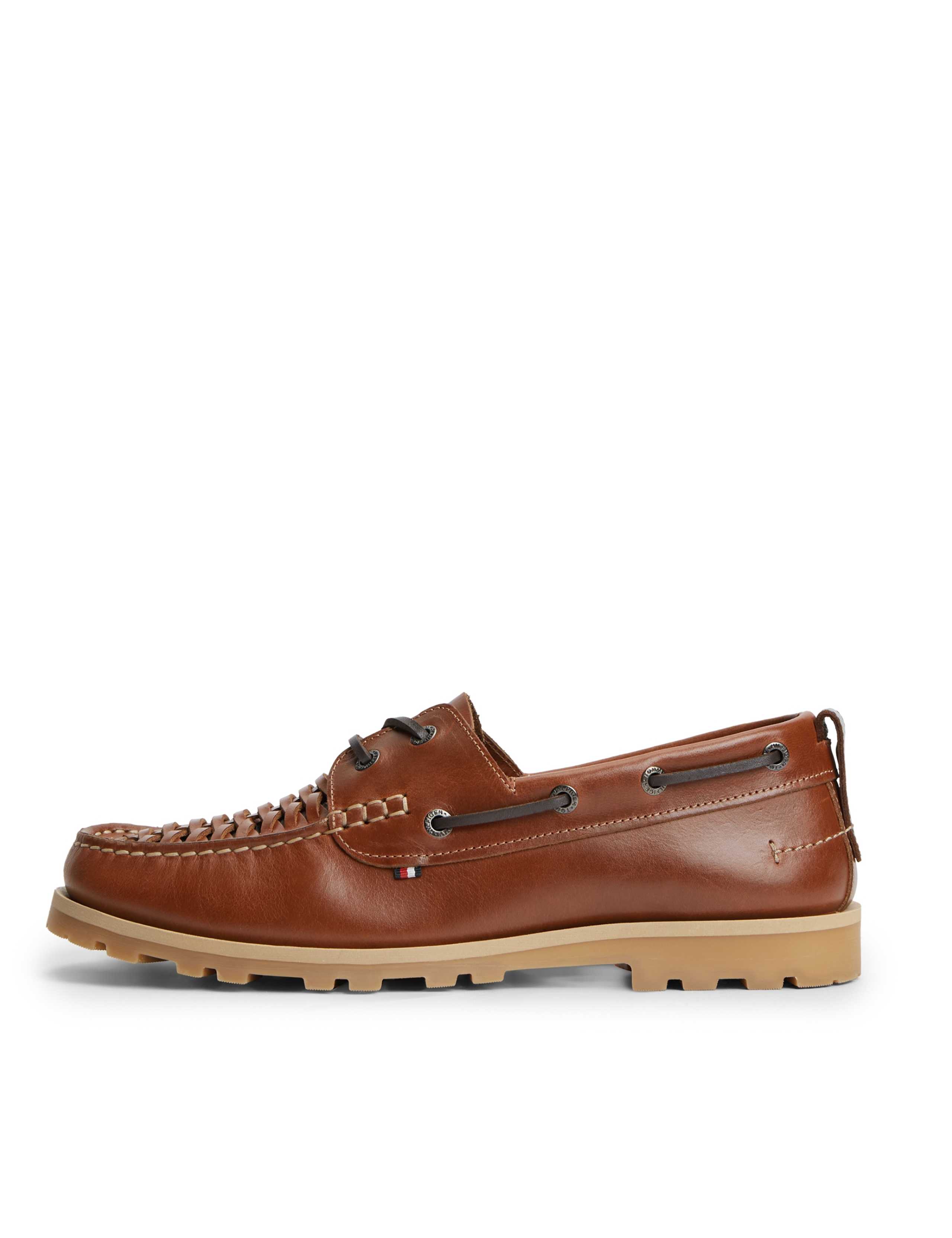 Leather Braided Boat Shoes 5 of 7