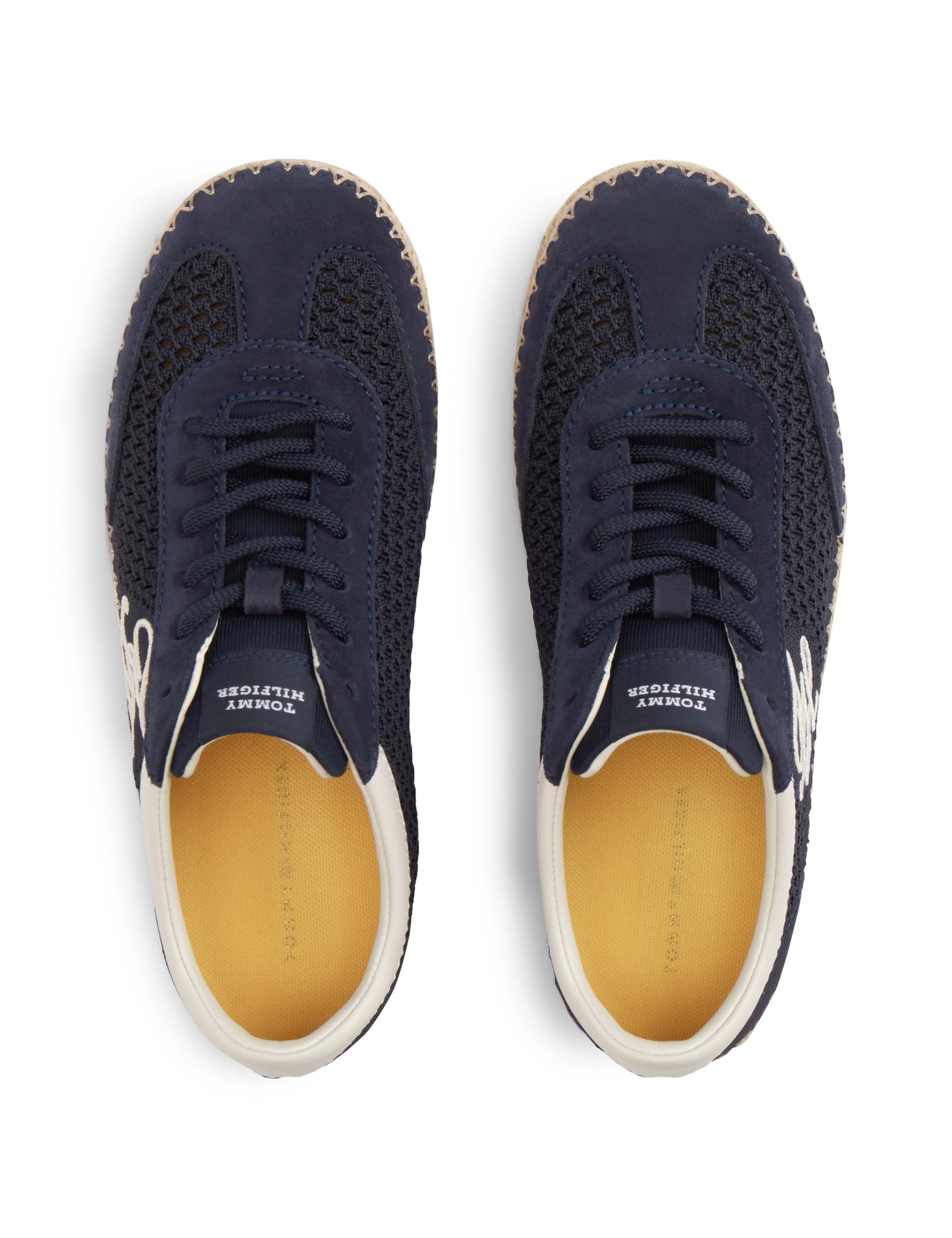 TH Heritage Lace Up Embroidery Rope Trainers 2 of 6