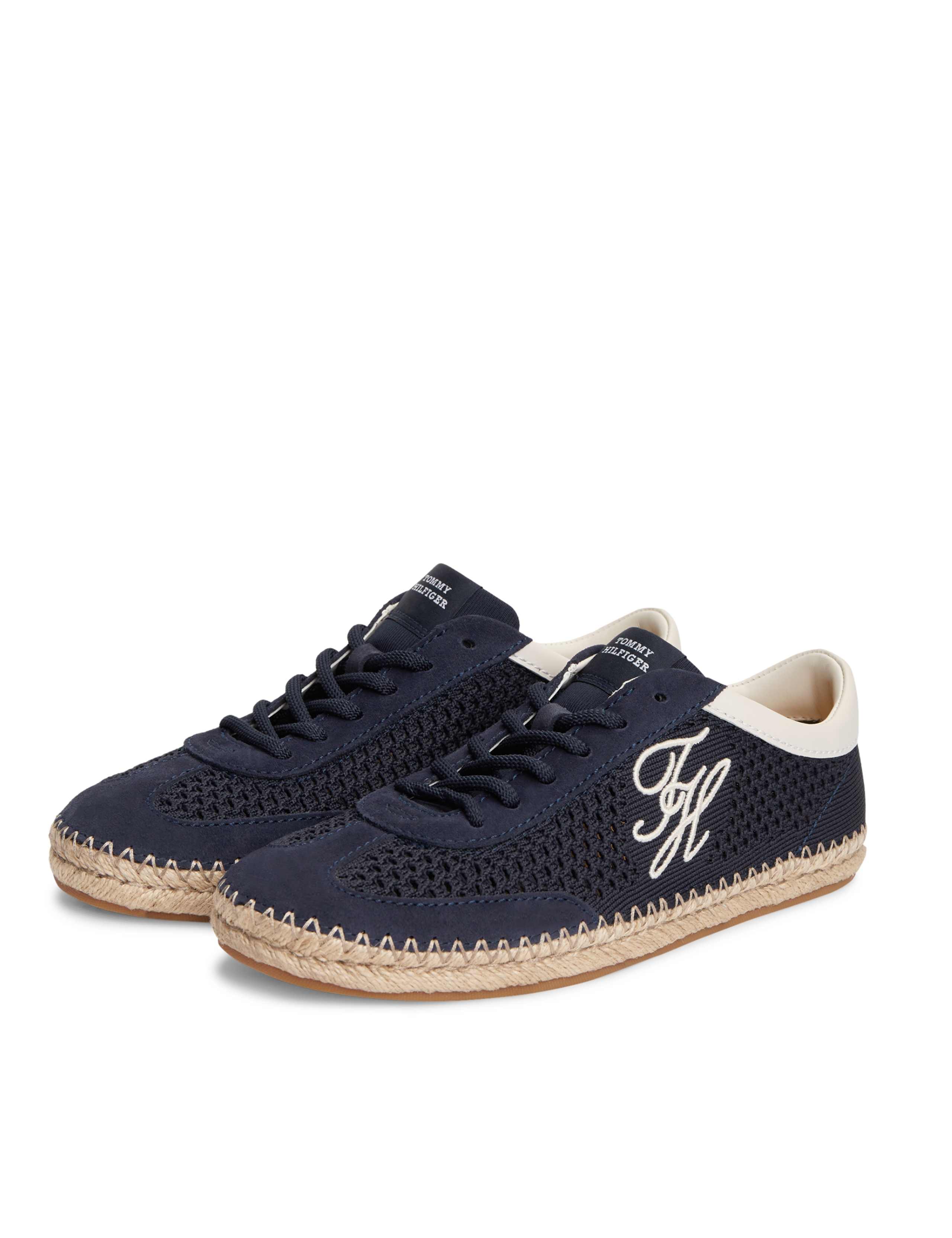 TH Heritage Lace Up Embroidery Rope Trainers 3 of 6