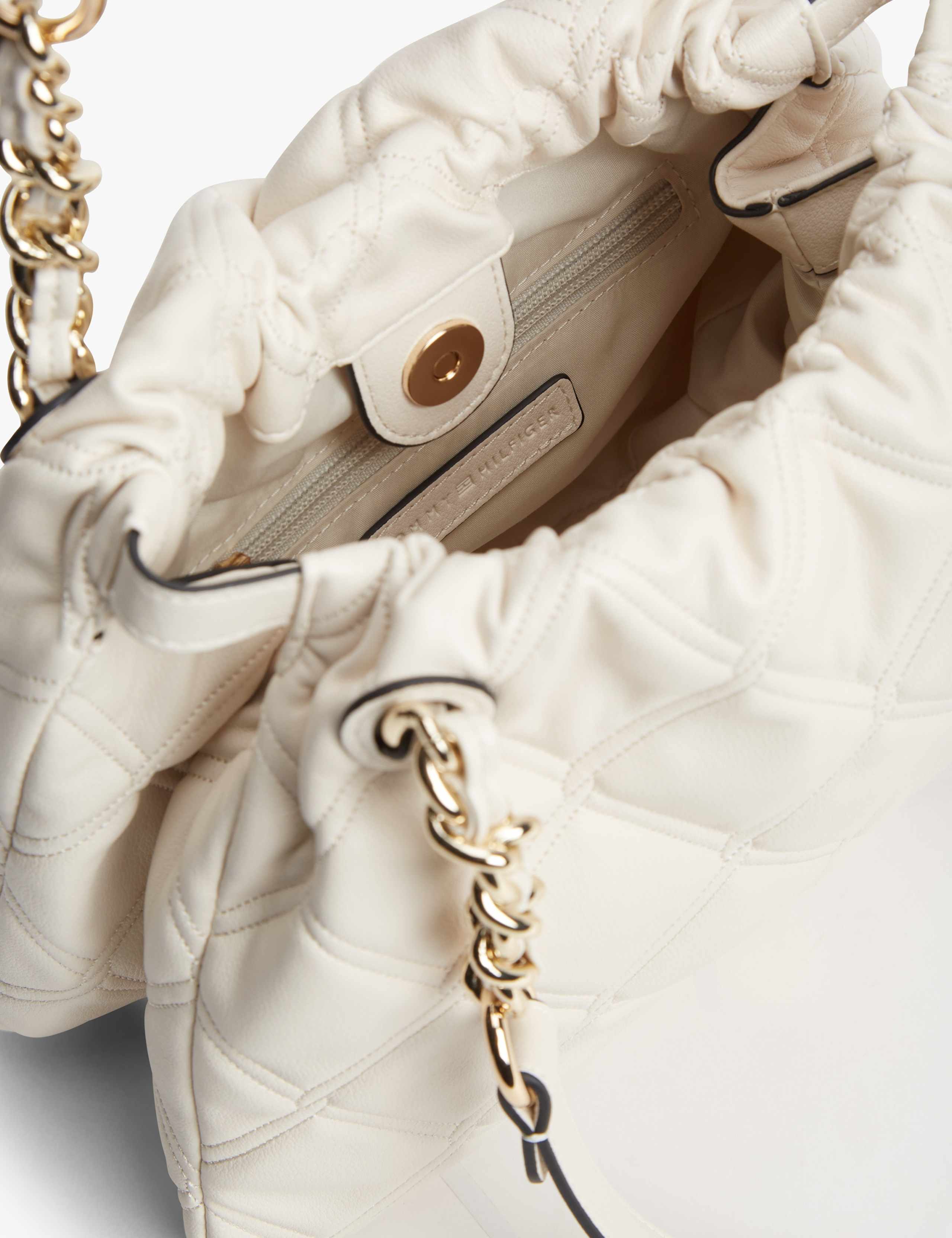 Feminine Faux Leather Quilted Mini Tote Bag 4 of 5