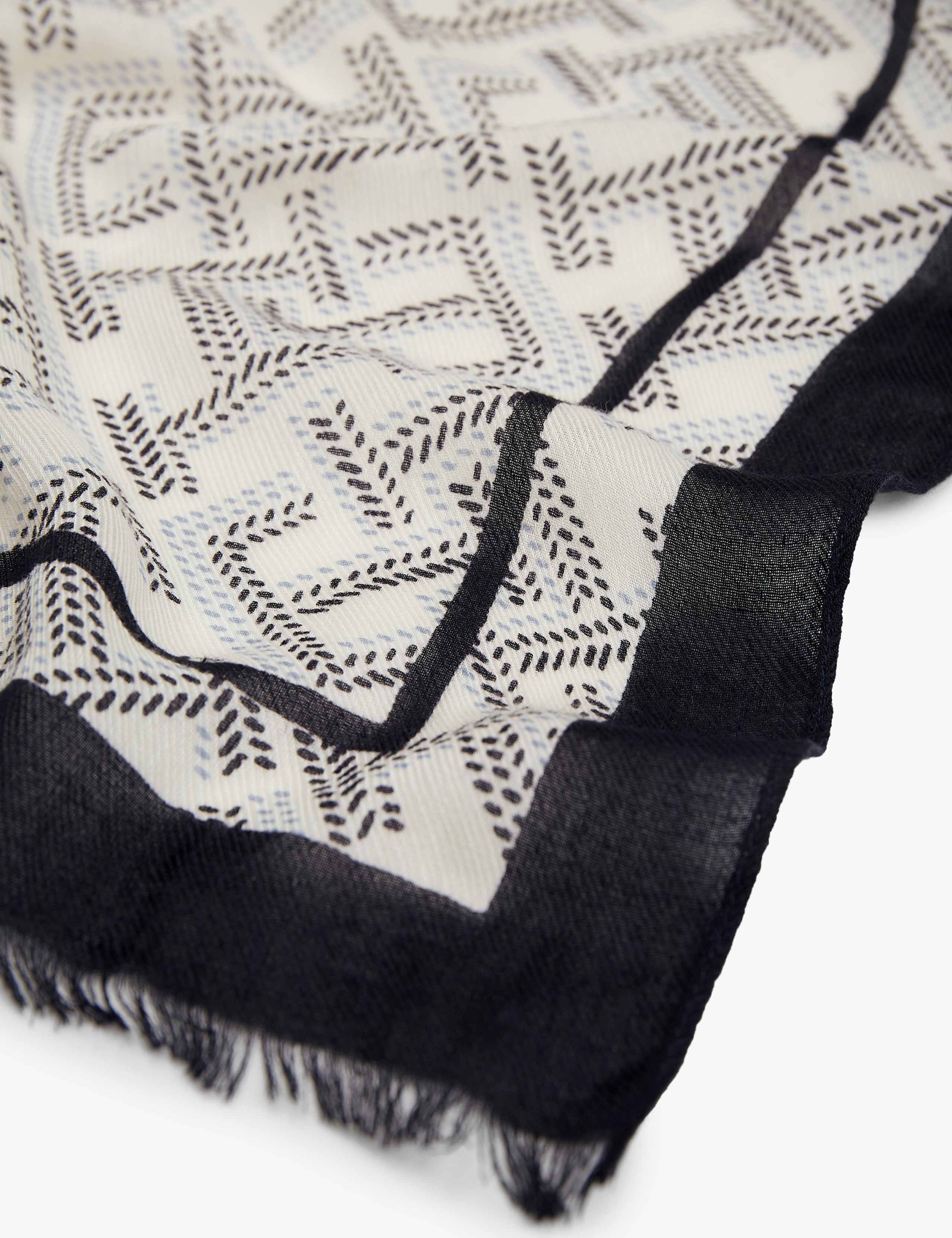 TH Monogram Cotton Modal Printed Scarf 4 of 5