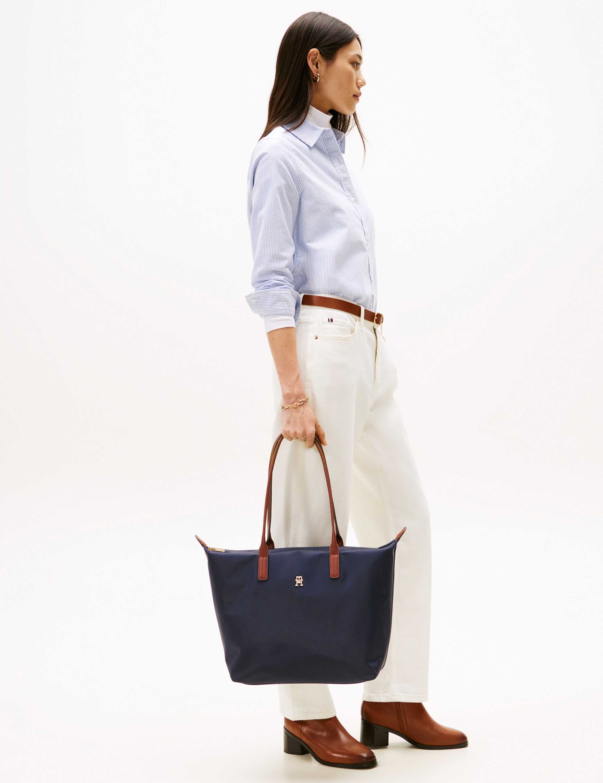 Popette Nylon TH Monogram Tote Bag 3 of 5