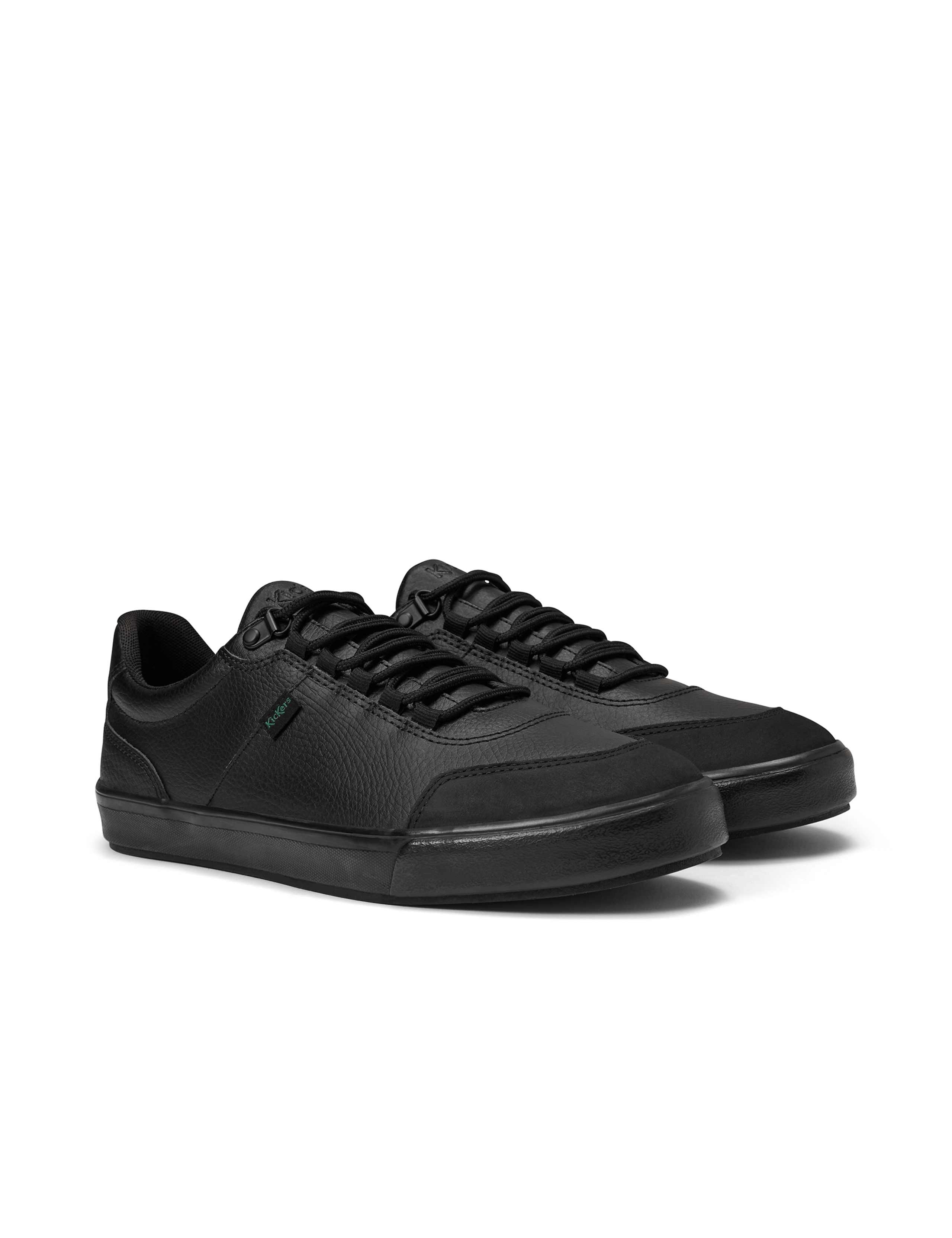 Kids' Leather Lace School Trainers (6 Small-12 Small) 3 of 5