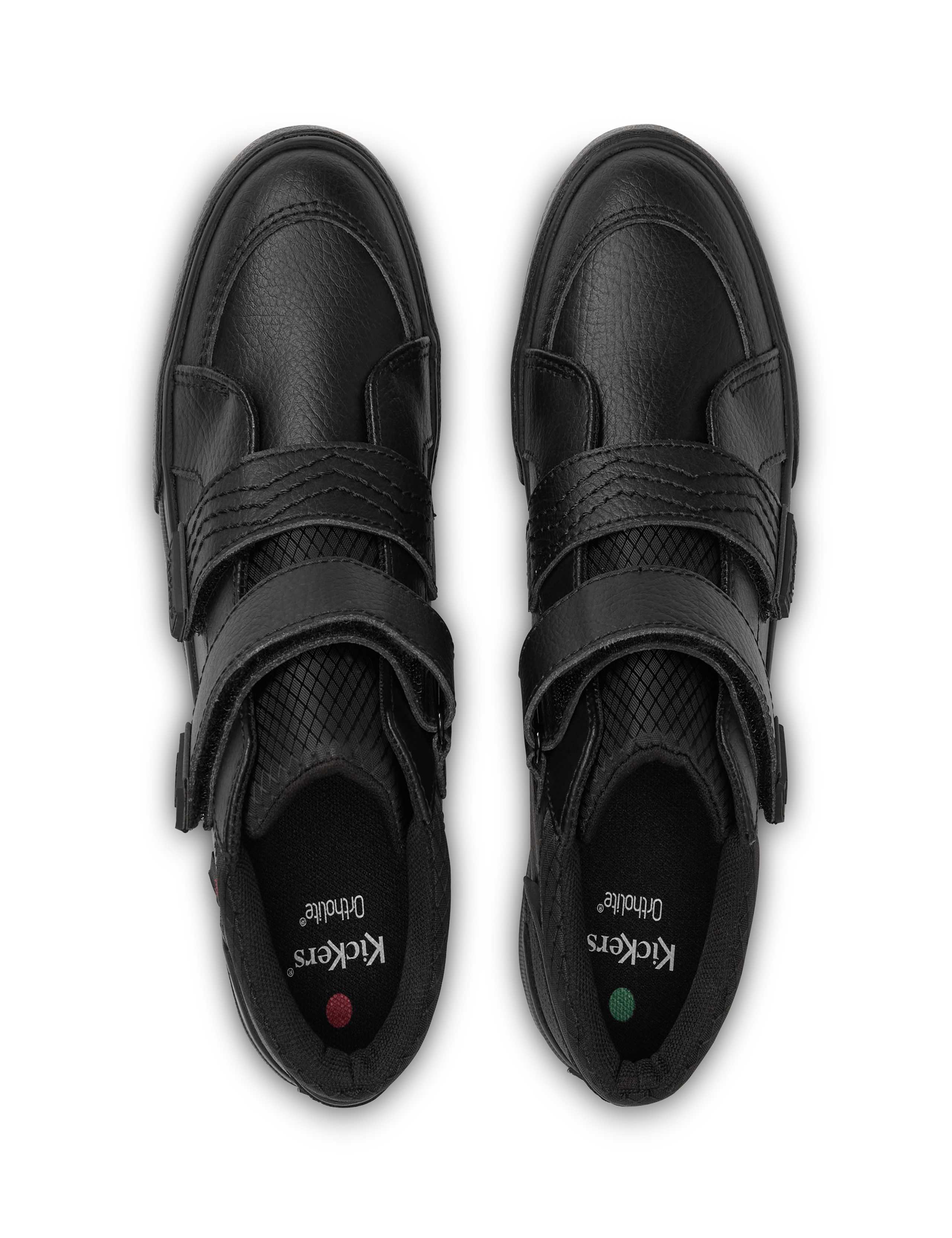 Kids' Leather High Top School Shoes (7 Small-12 Small) 2 of 4