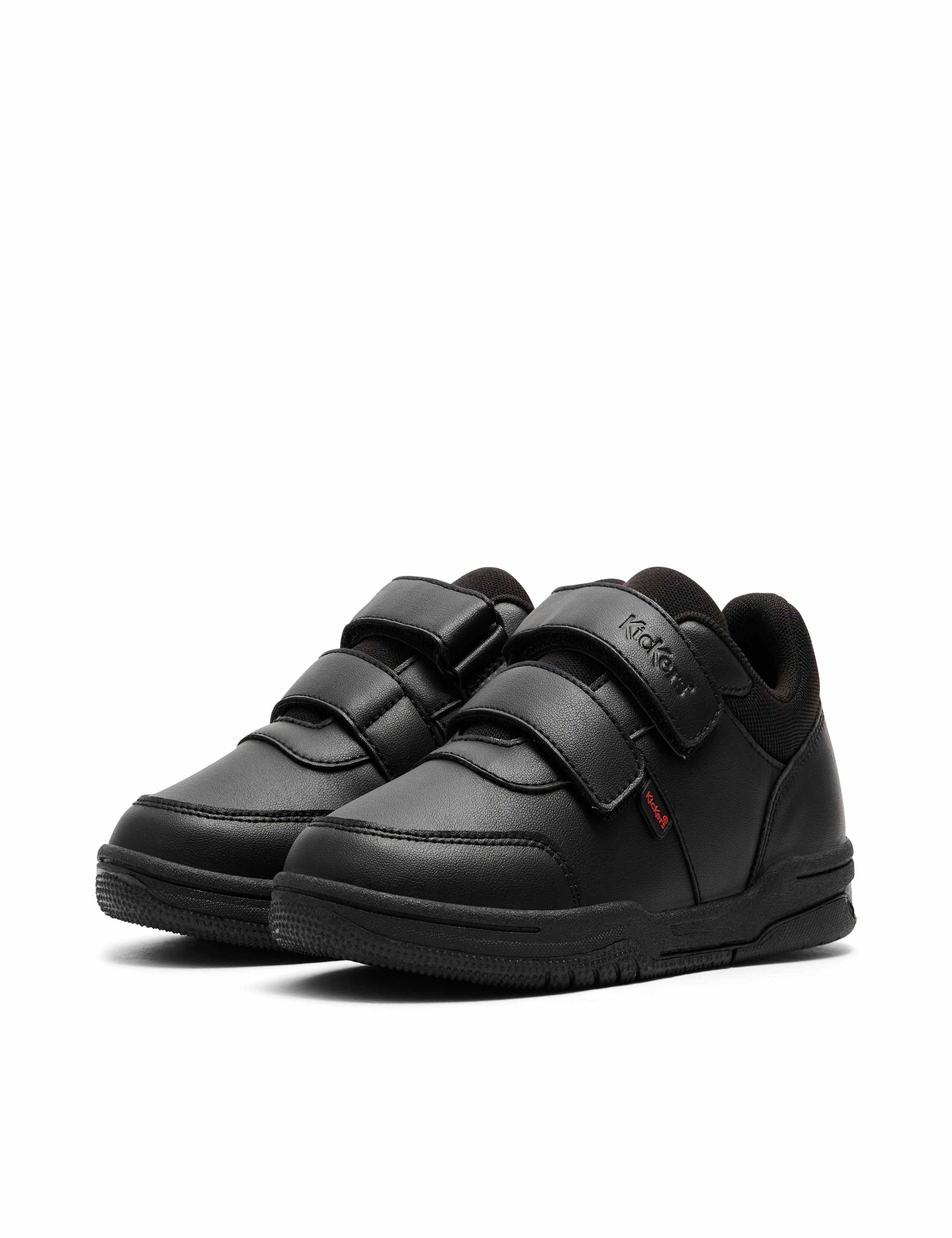 Kids' Leather Riptape School Shoes (7 Small-12 Small) 3 of 9