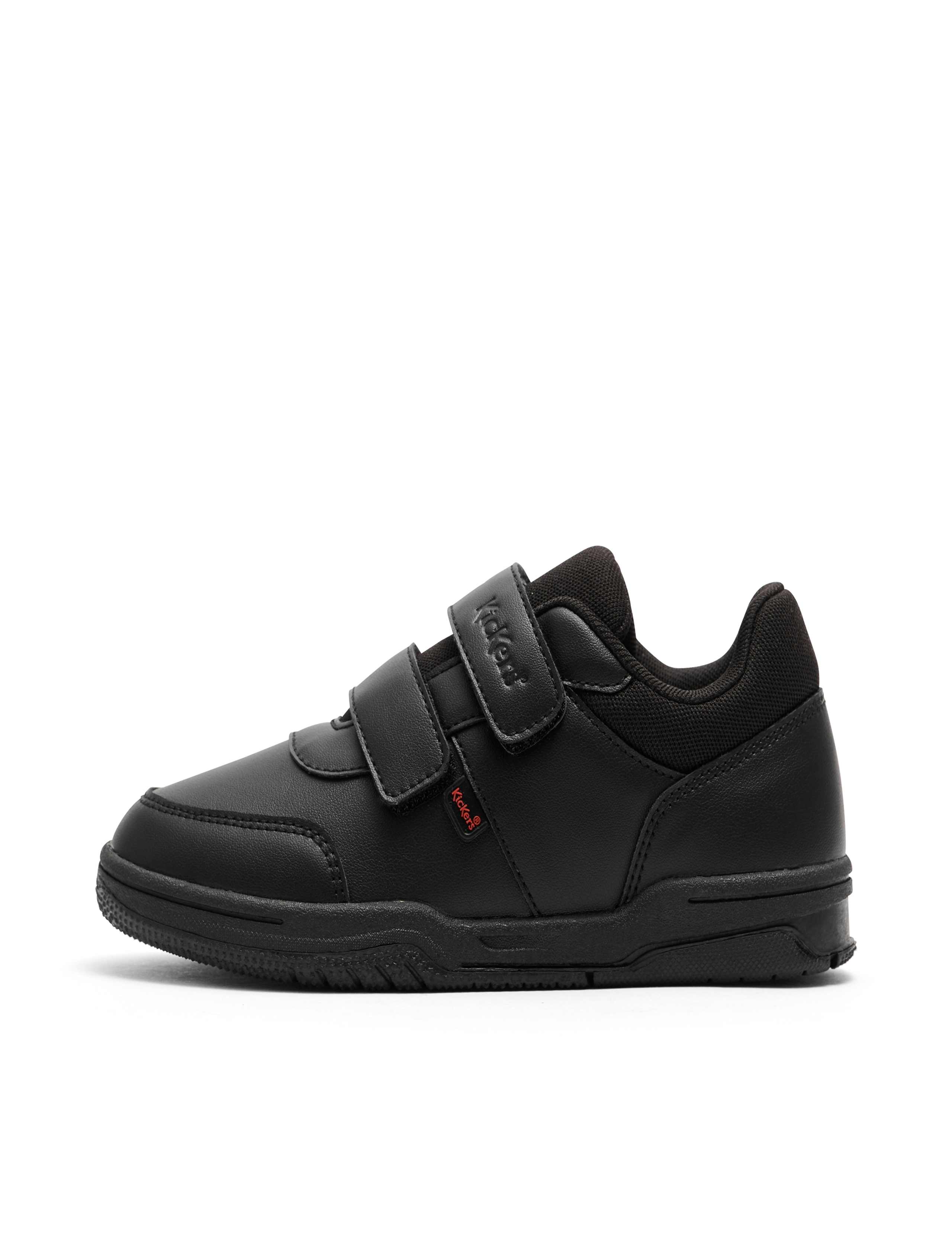 Kids' Leather Riptape School Shoes (7 Small-12 Small) 4 of 9
