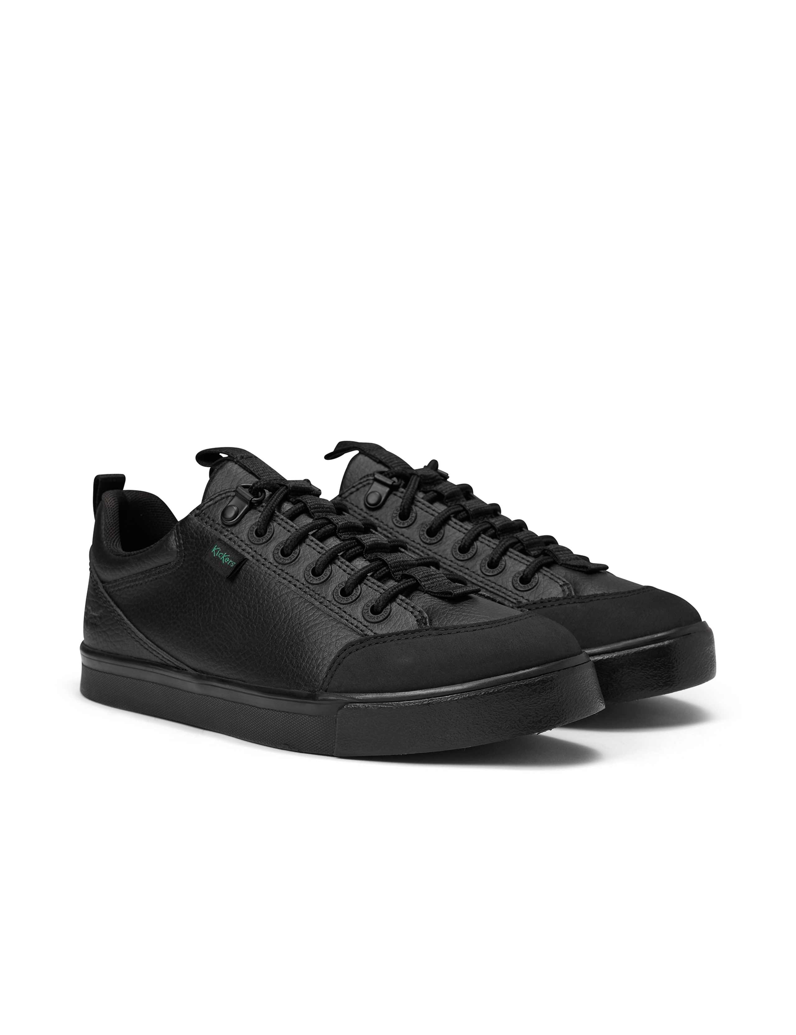 Kids' Leather Lace School Trainers (3 Large-6 Large) 3 of 5