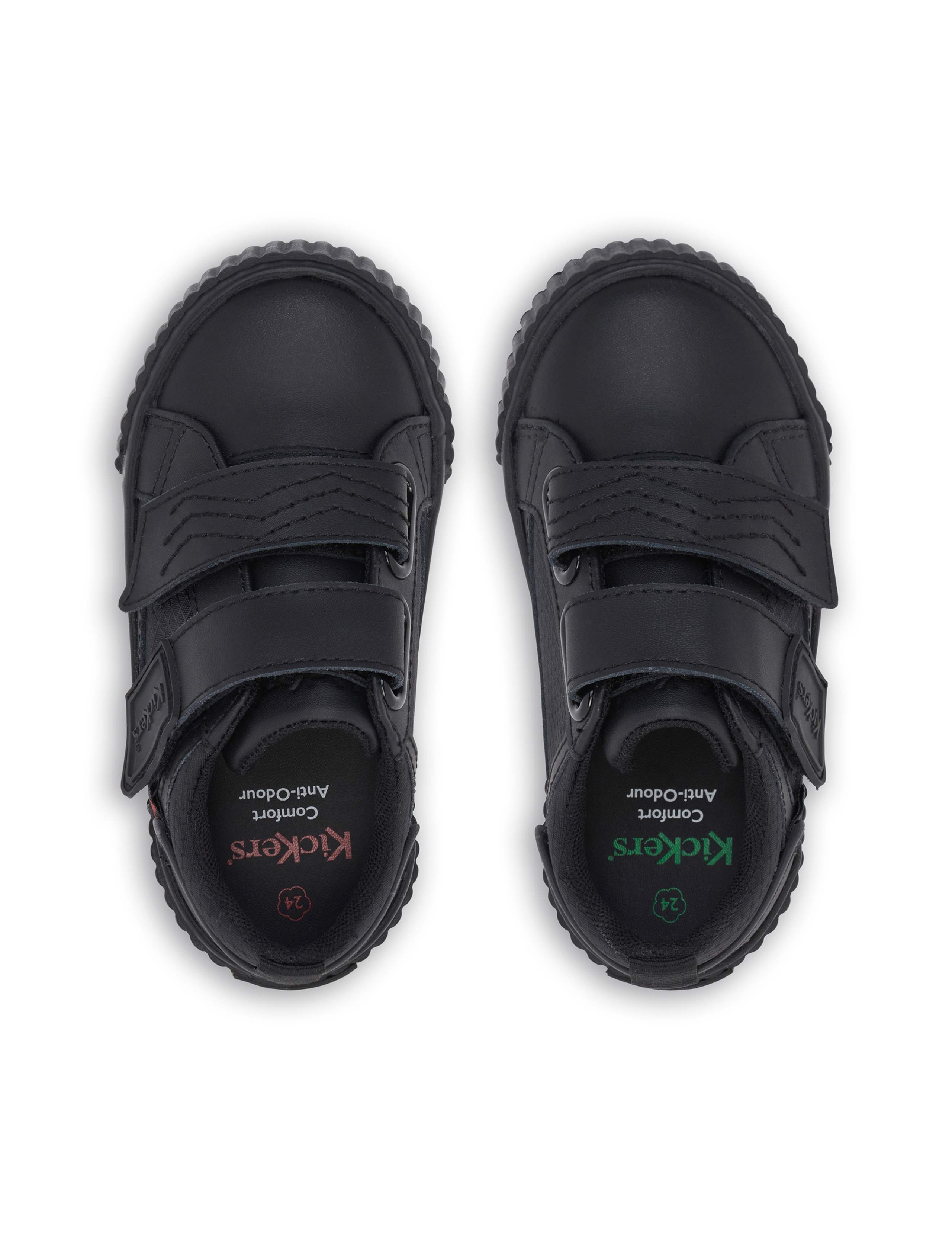 Kids' Leather Riptape School Shoes (7 Small-12 Small) 2 of 6