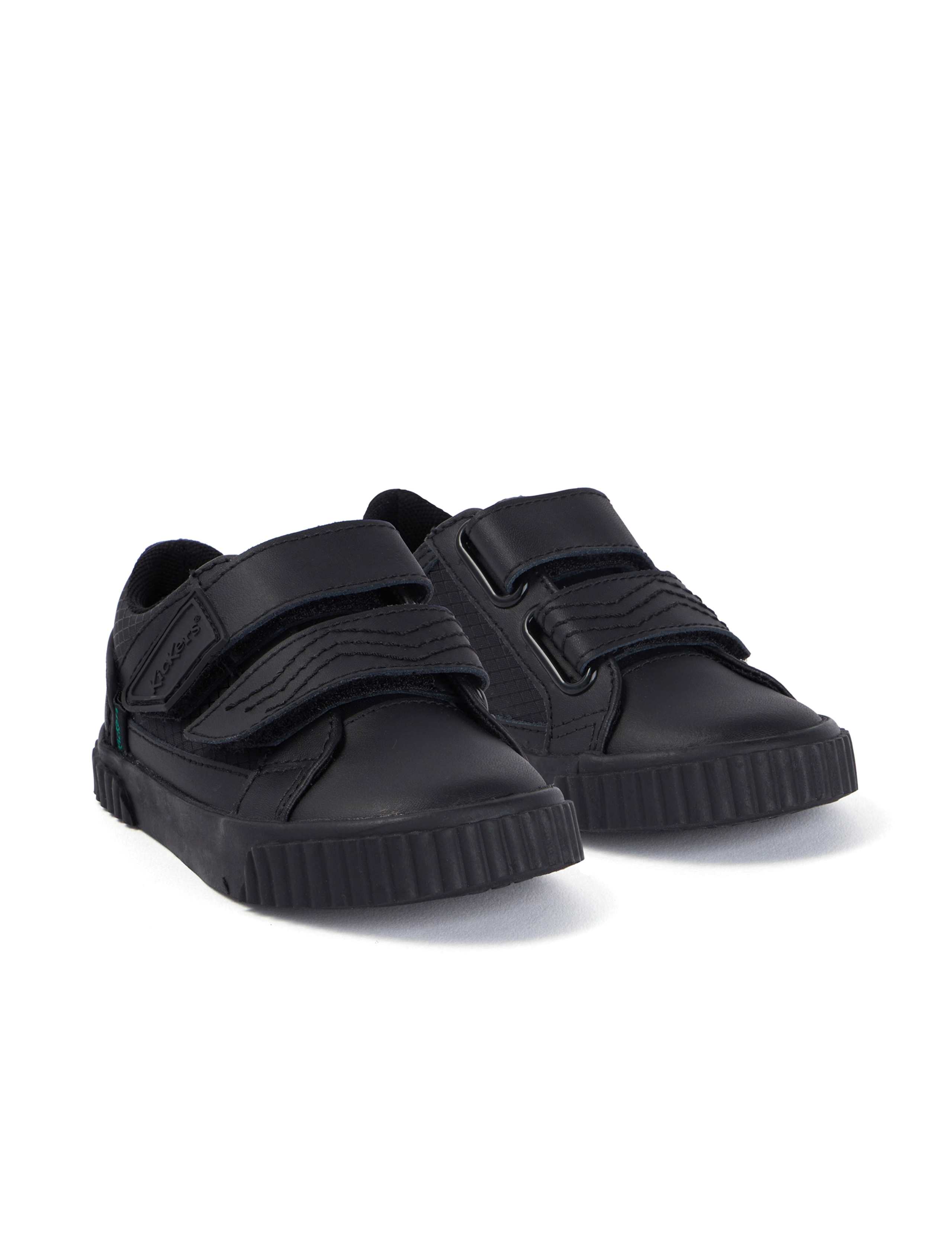Kids' Leather Riptape School Shoes (7 Small-12 Small) 3 of 6