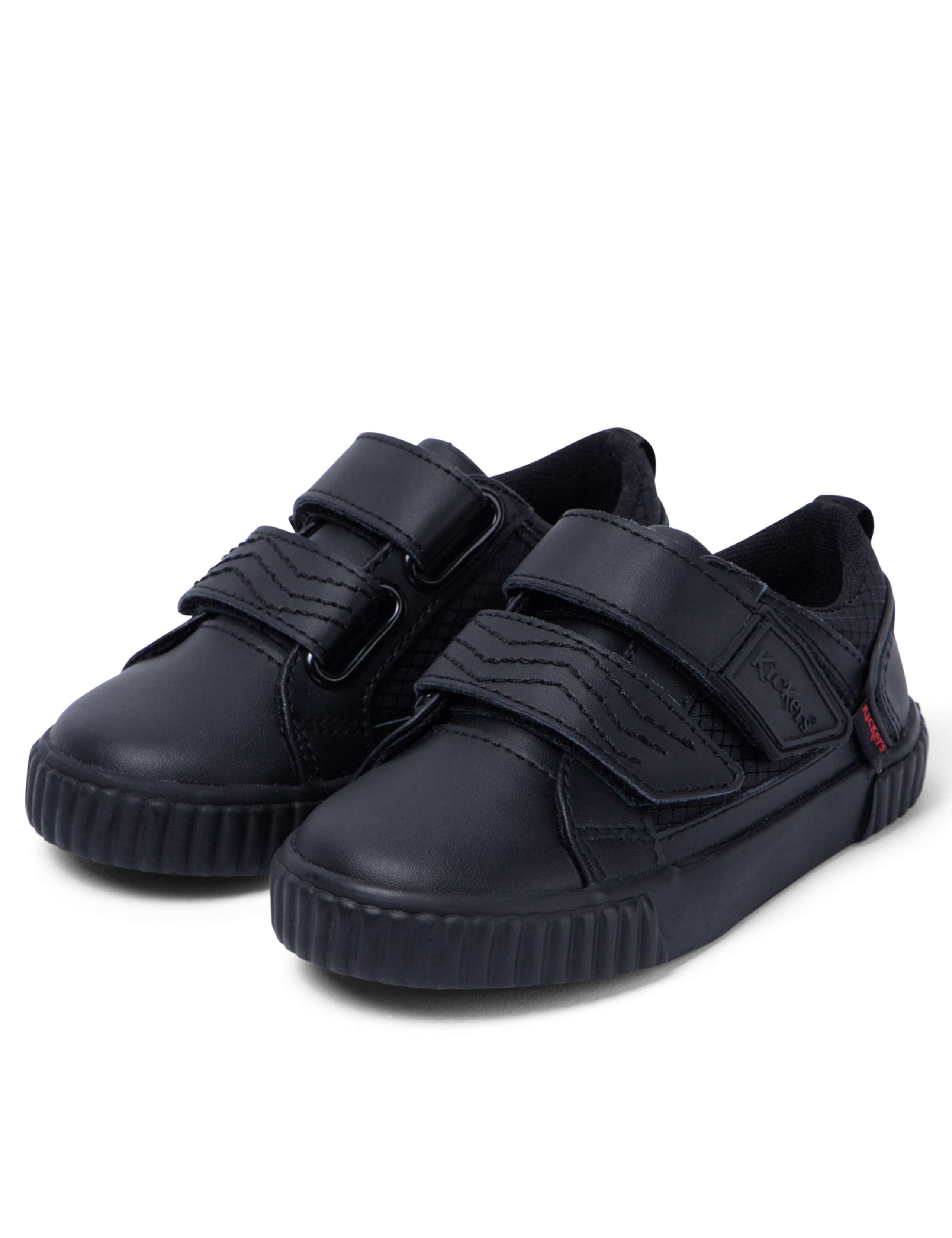 Kids' Leather Riptape School Shoes (7 Small-12 Small) 4 of 6