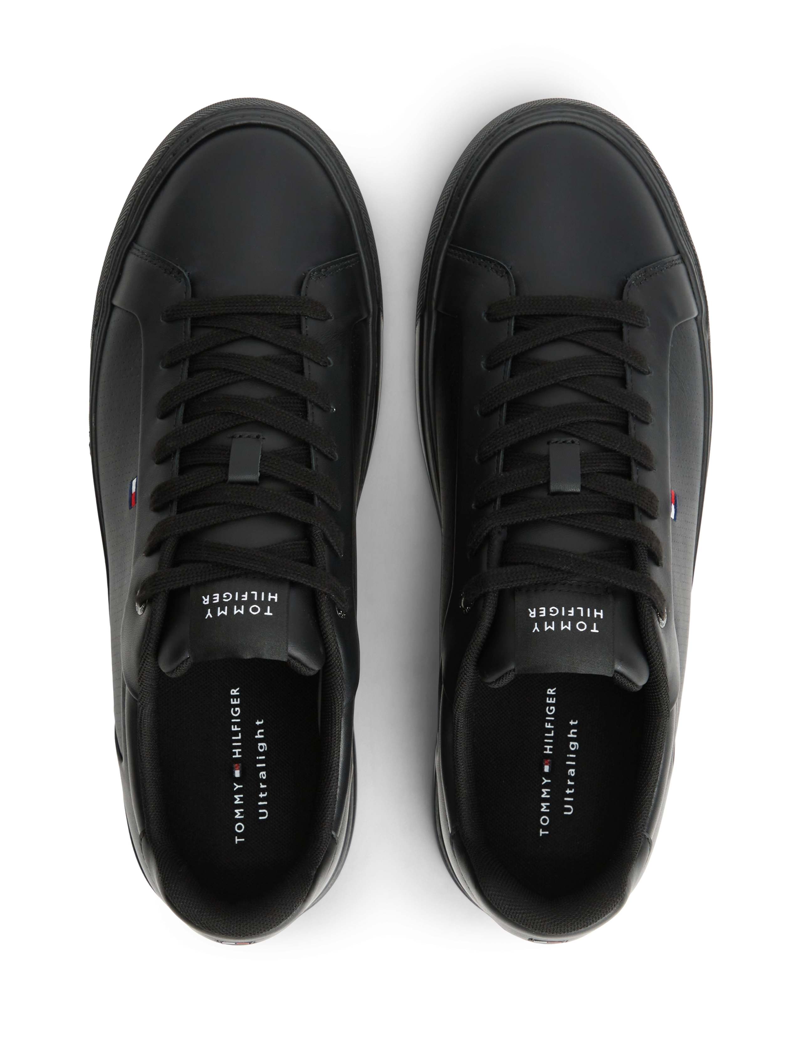 Lightweight Pinperf Leather Trainers 2 of 6