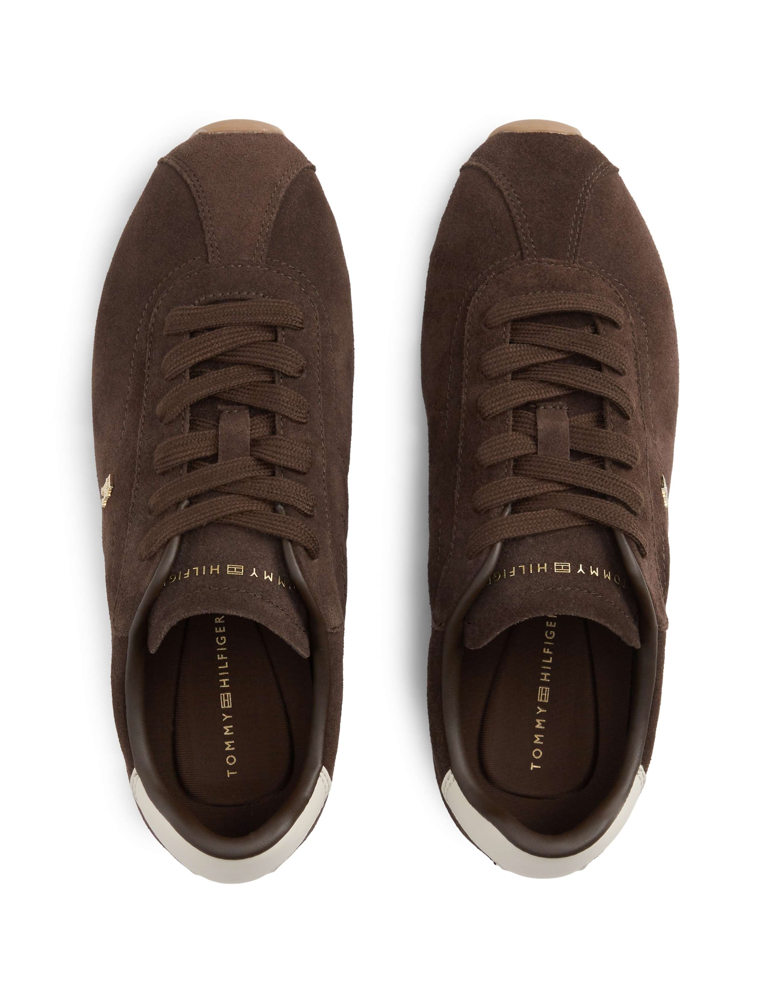 TH Bella Suede Monogram Lace Up Trainers 2 of 6