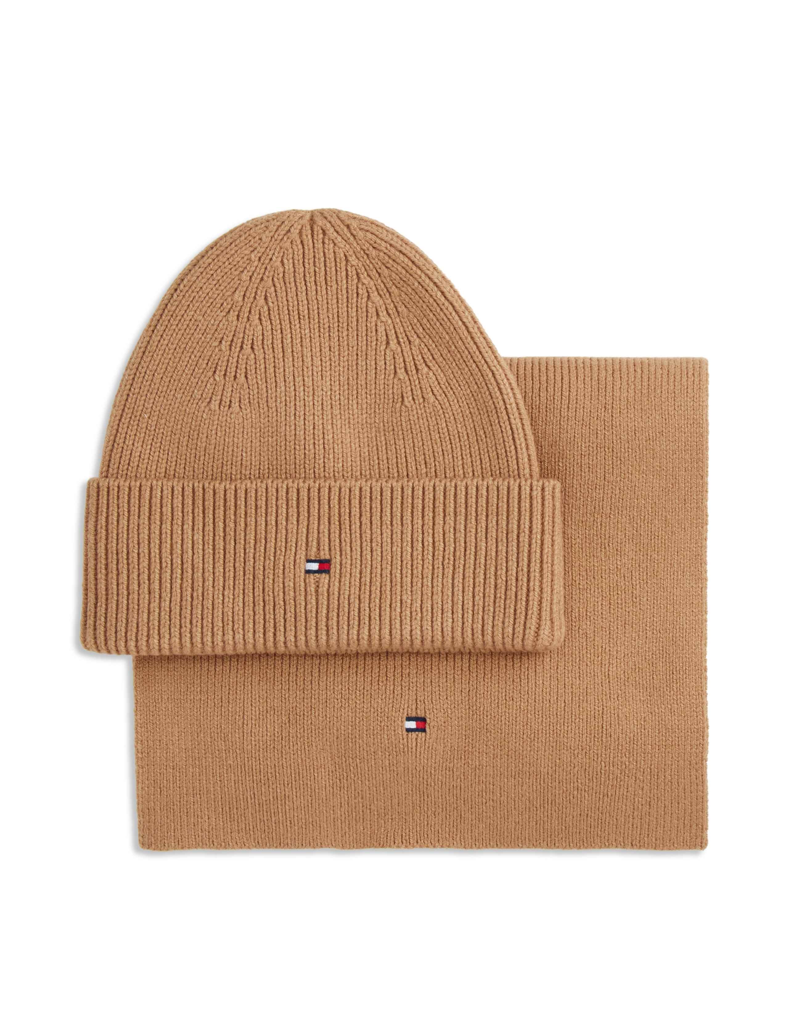Cotton Rich Hat and Scarf Set 1 of 4