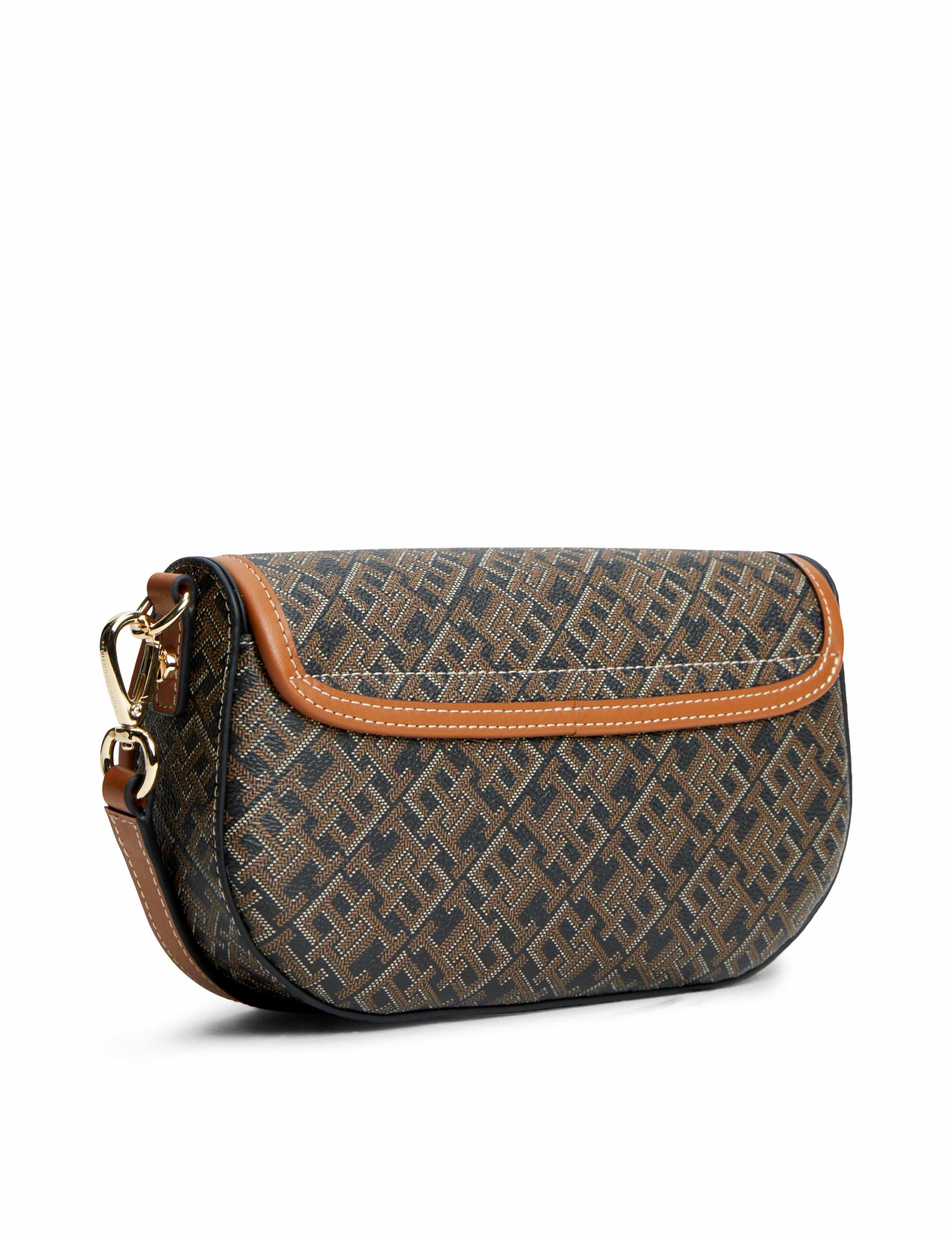 Faux Leather Saddle Bag 3 of 5