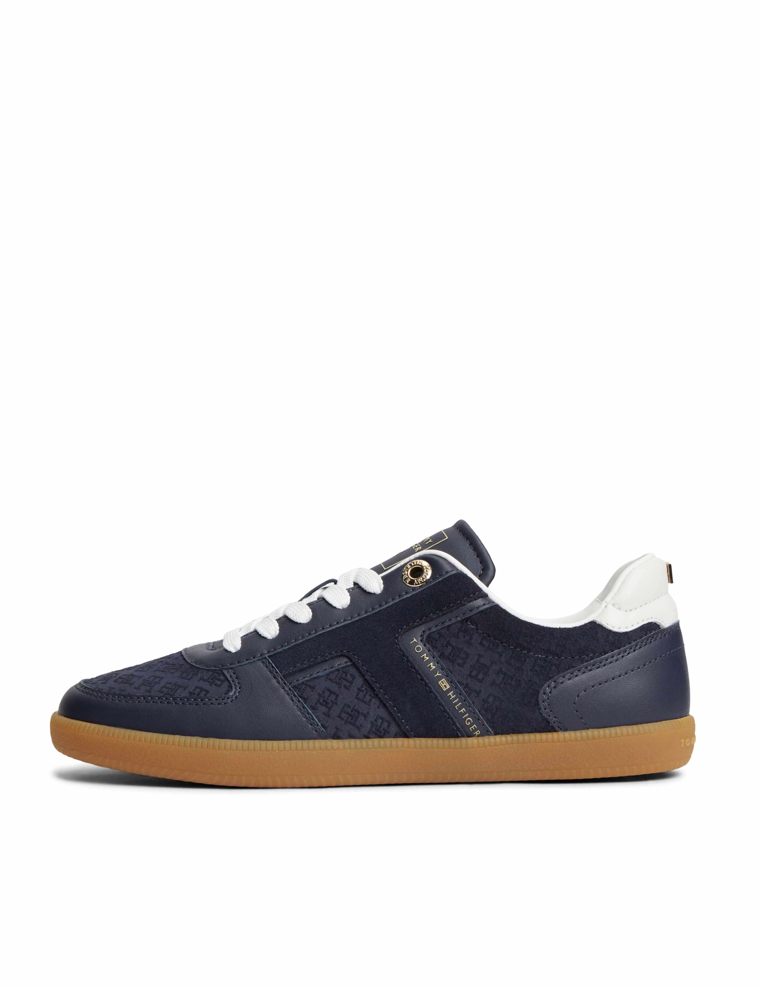 Tribeca Leather Monogram Trainers 4 of 6