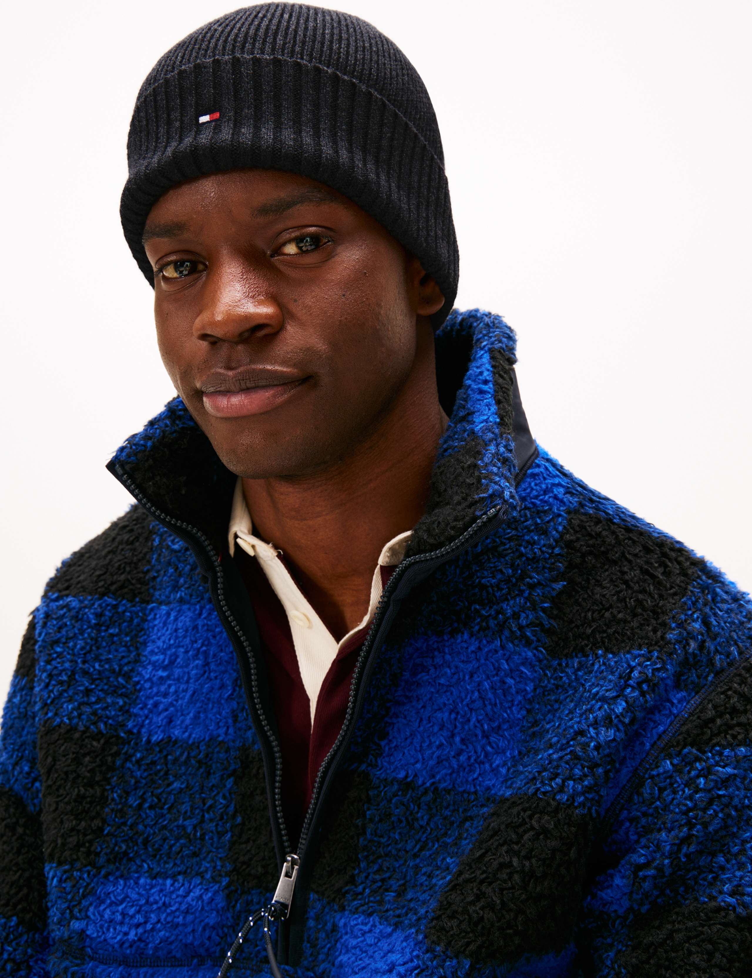 Cotton Rich Beanie Hat with Cashmere 2 of 6