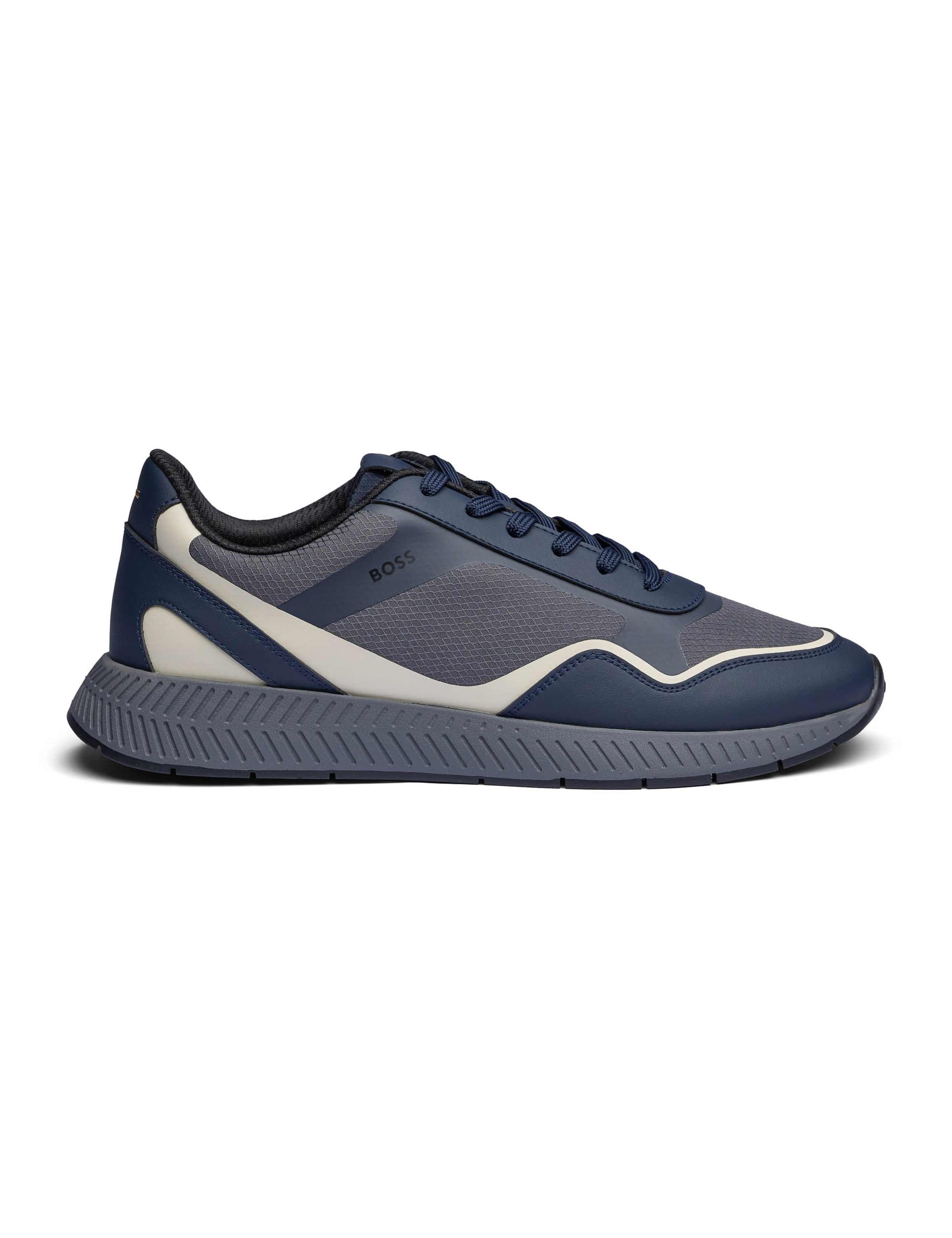 Textured Lace Up Trainers 1 of 3