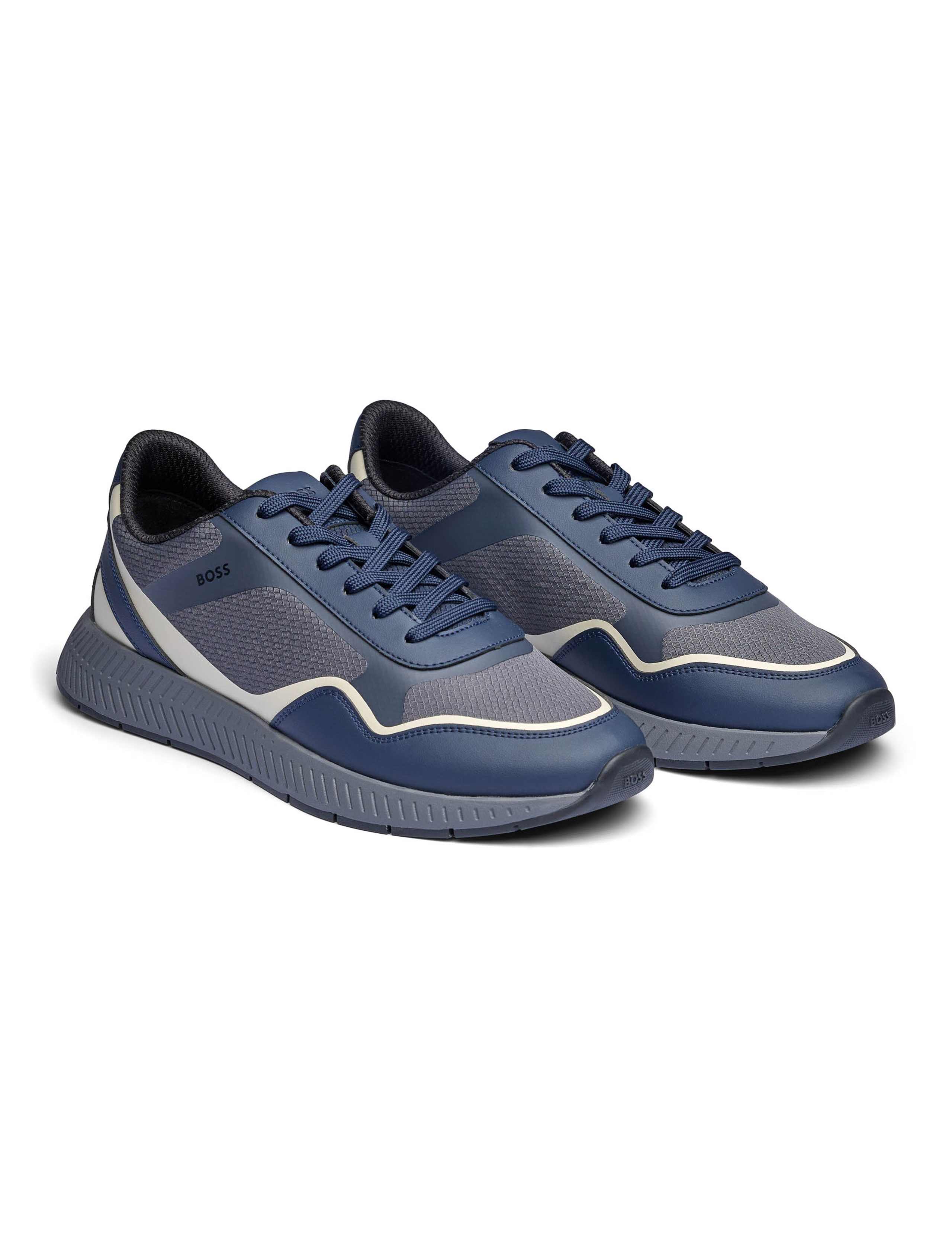 Textured Lace Up Trainers 3 of 3