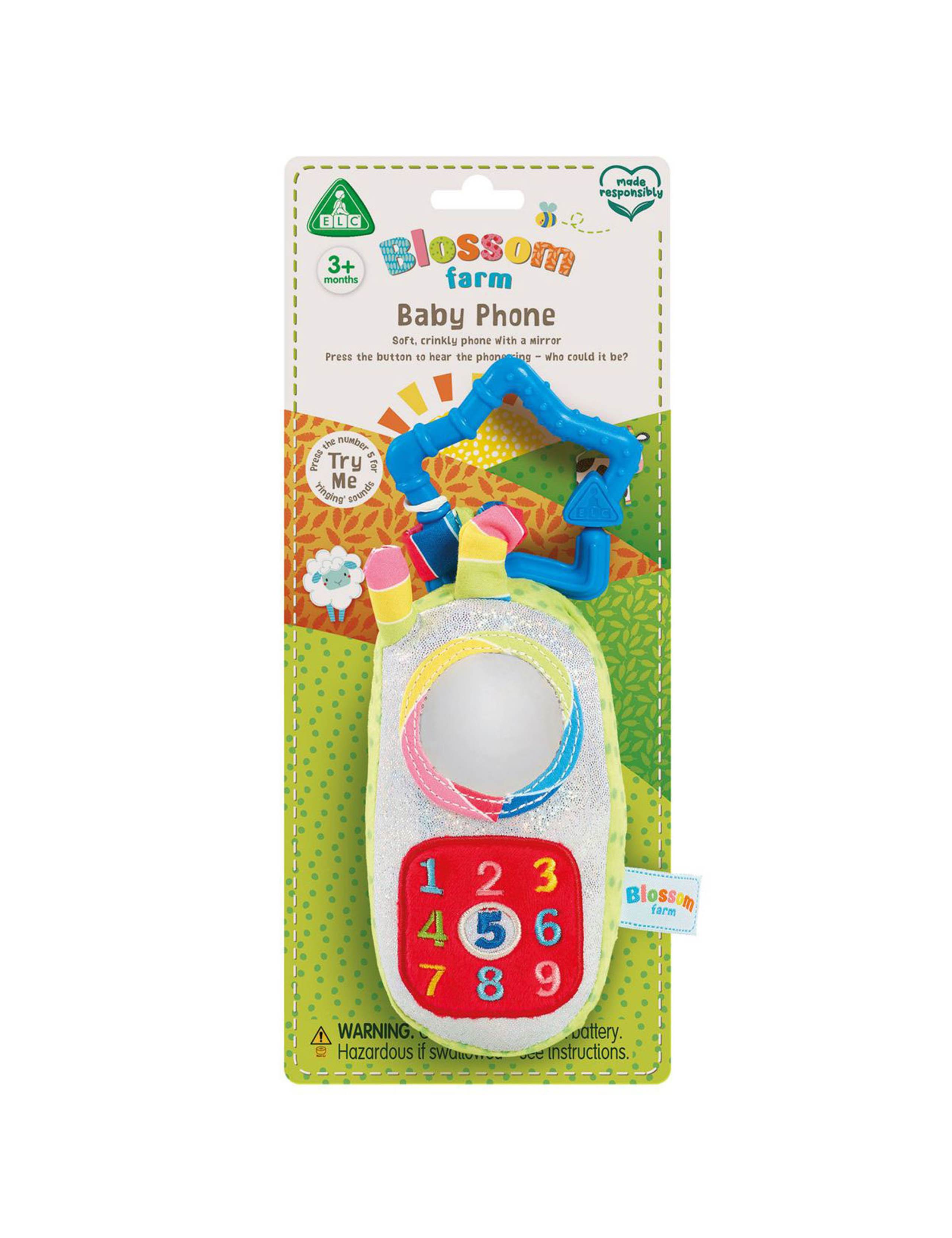 Blossom Farm Baby Phone Sensory Travel Toy (0-3Yrs) 1 of 2
