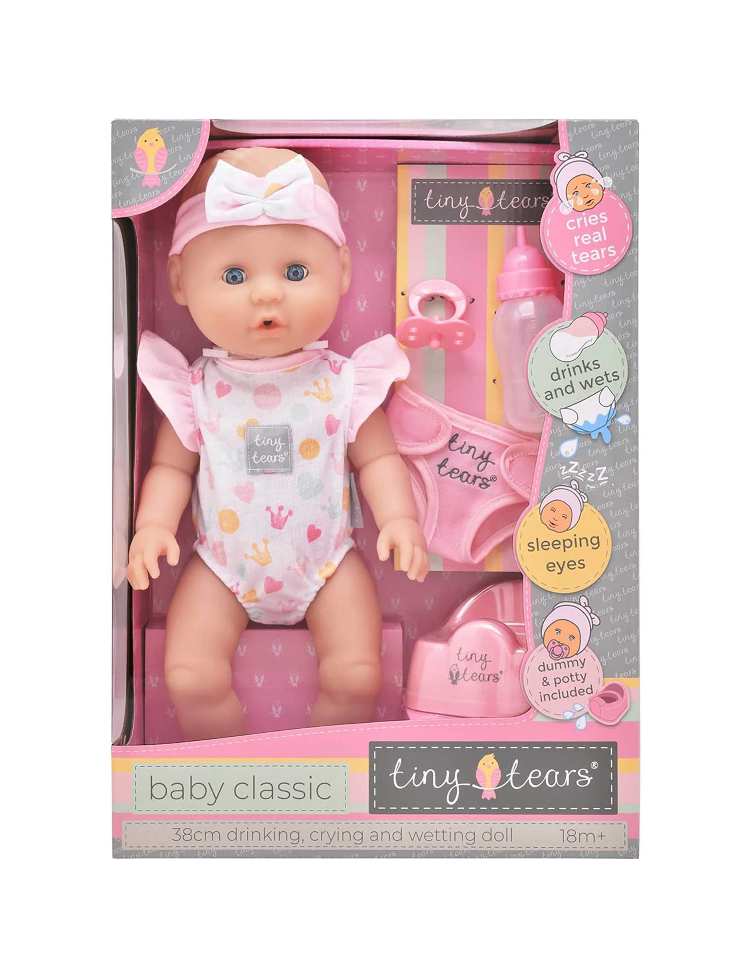 Tiny Tears Crying & Wetting Doll (18+ Mths) 1 of 6