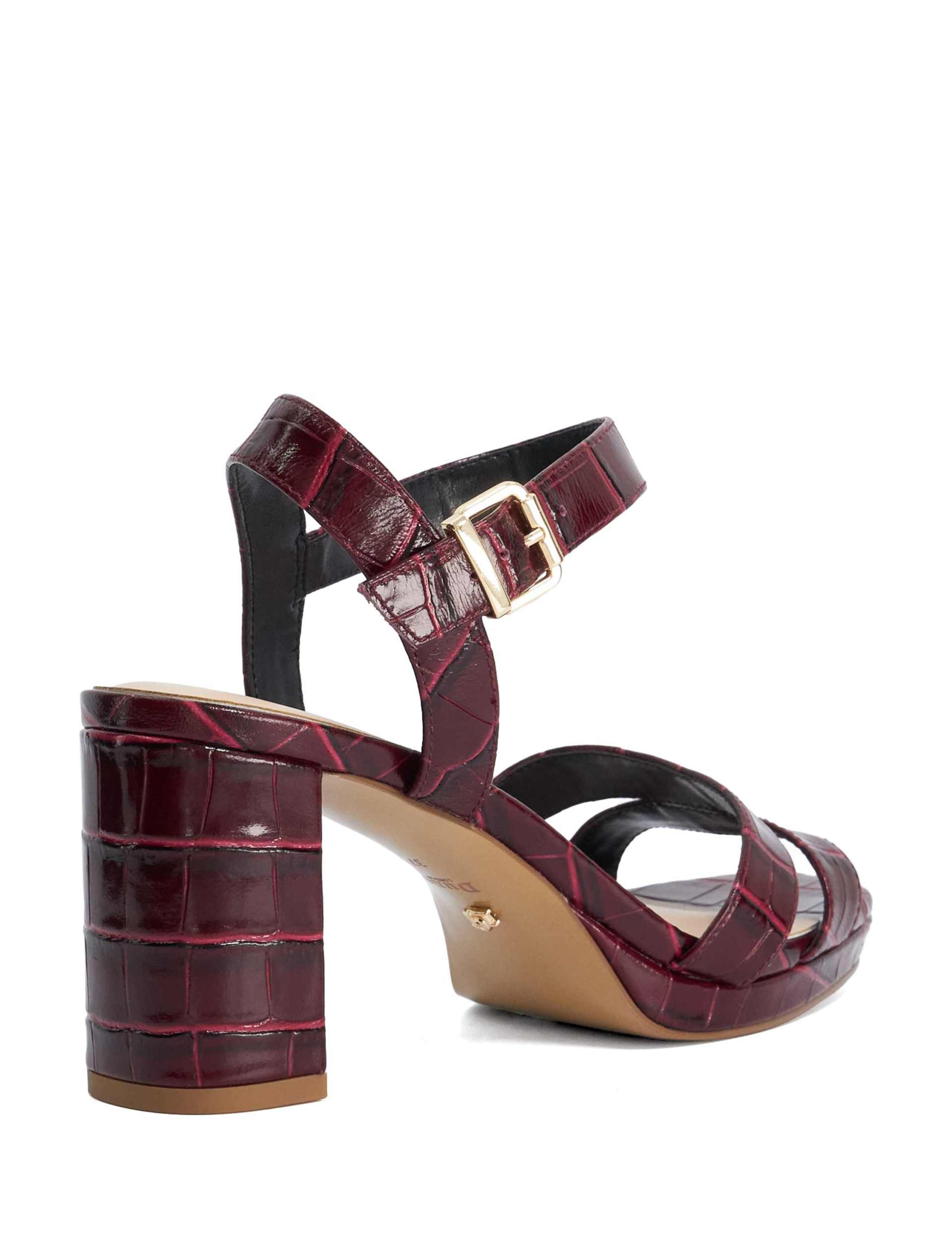 Leather Block Heel Sandals 4 of 5