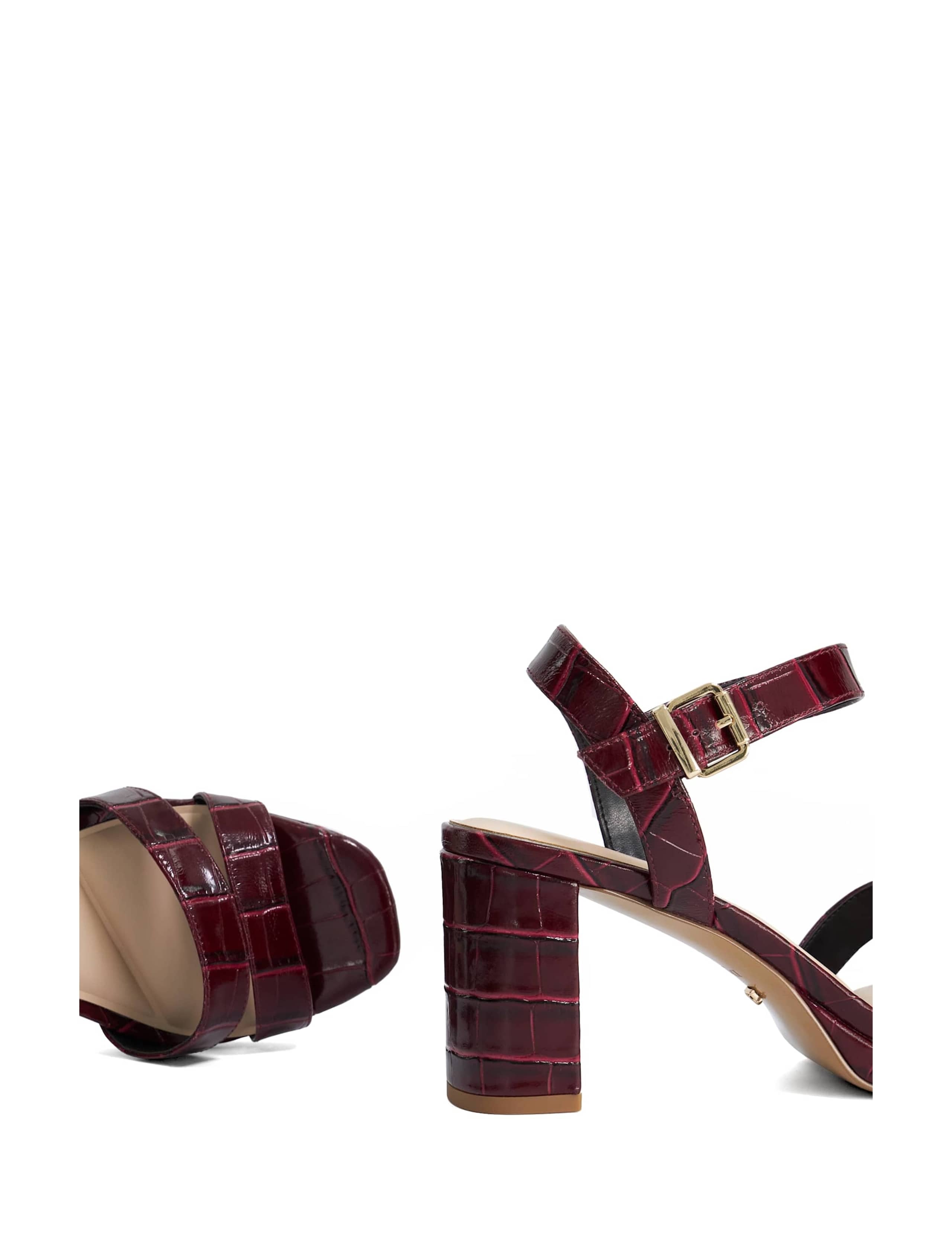 Leather Block Heel Sandals 5 of 5
