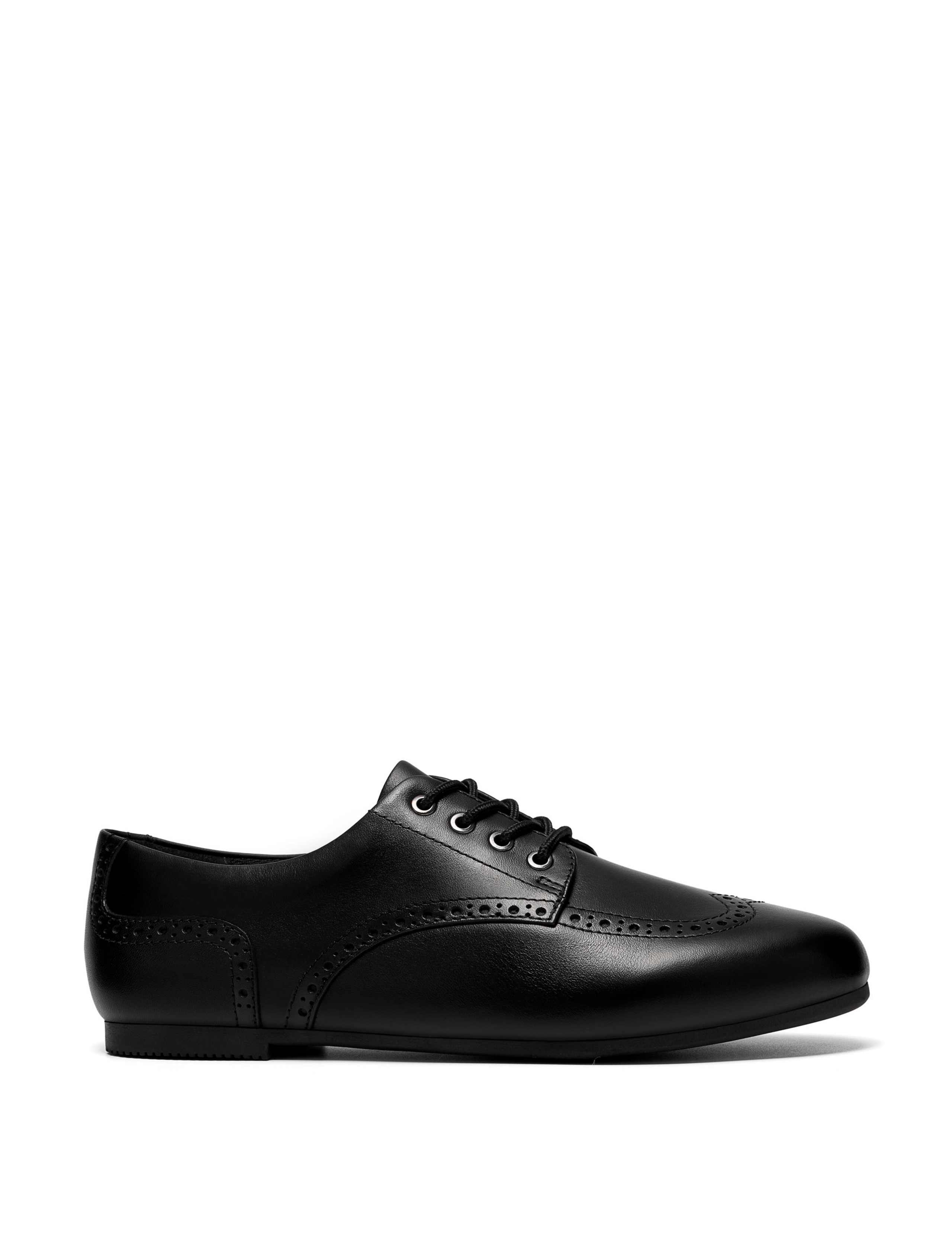 Leather Brogue School Shoes (4 Large - 7 Large) 1 of 6