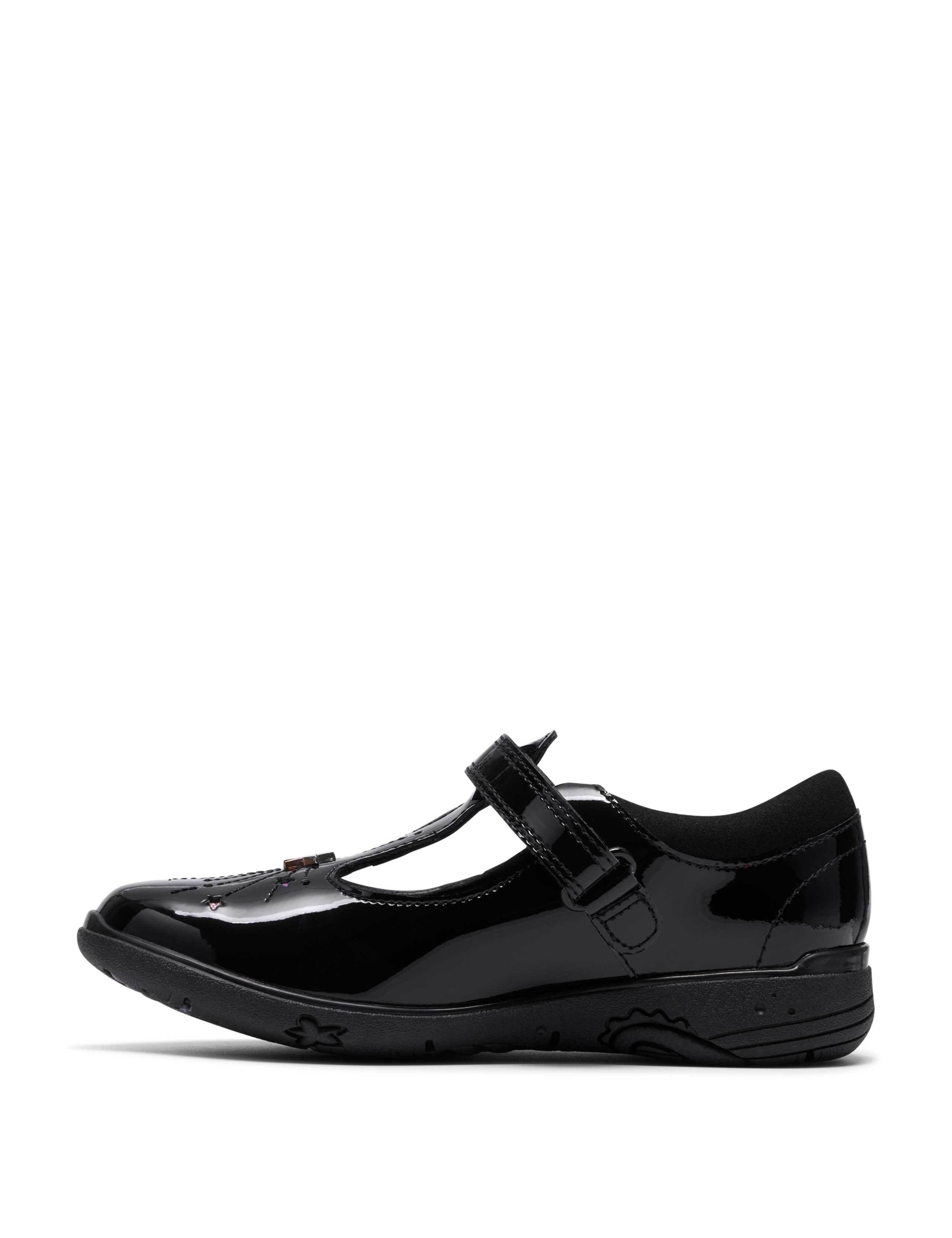 Patent Leather T-Bar School Shoes (7.5 Small - 2.5 Large) 3 of 6