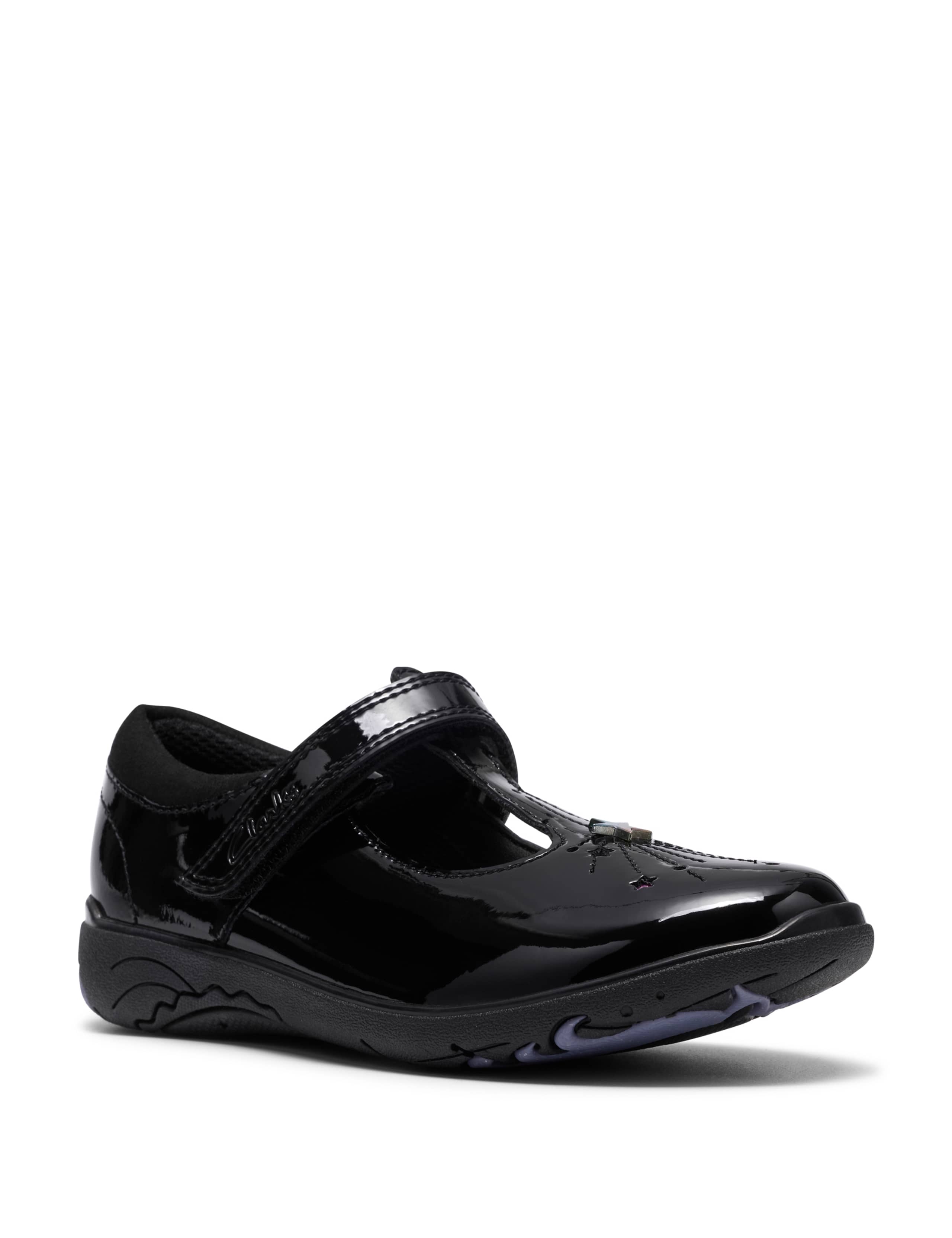 Patent Leather T-Bar School Shoes (7.5 Small - 2.5 Large) 5 of 6