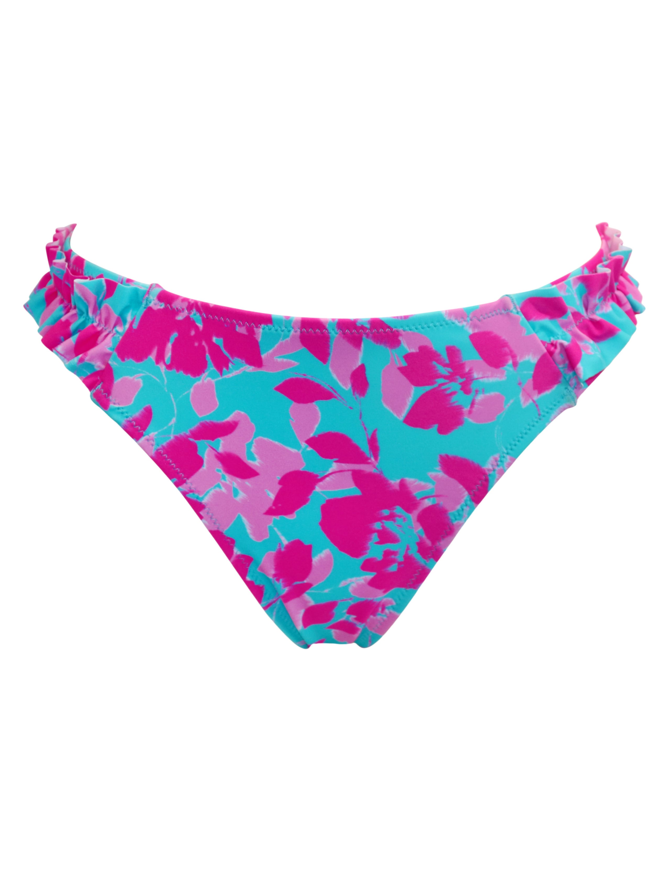 Ocean Breeze Ruffle High Leg Bikini Bottoms 2 of 7