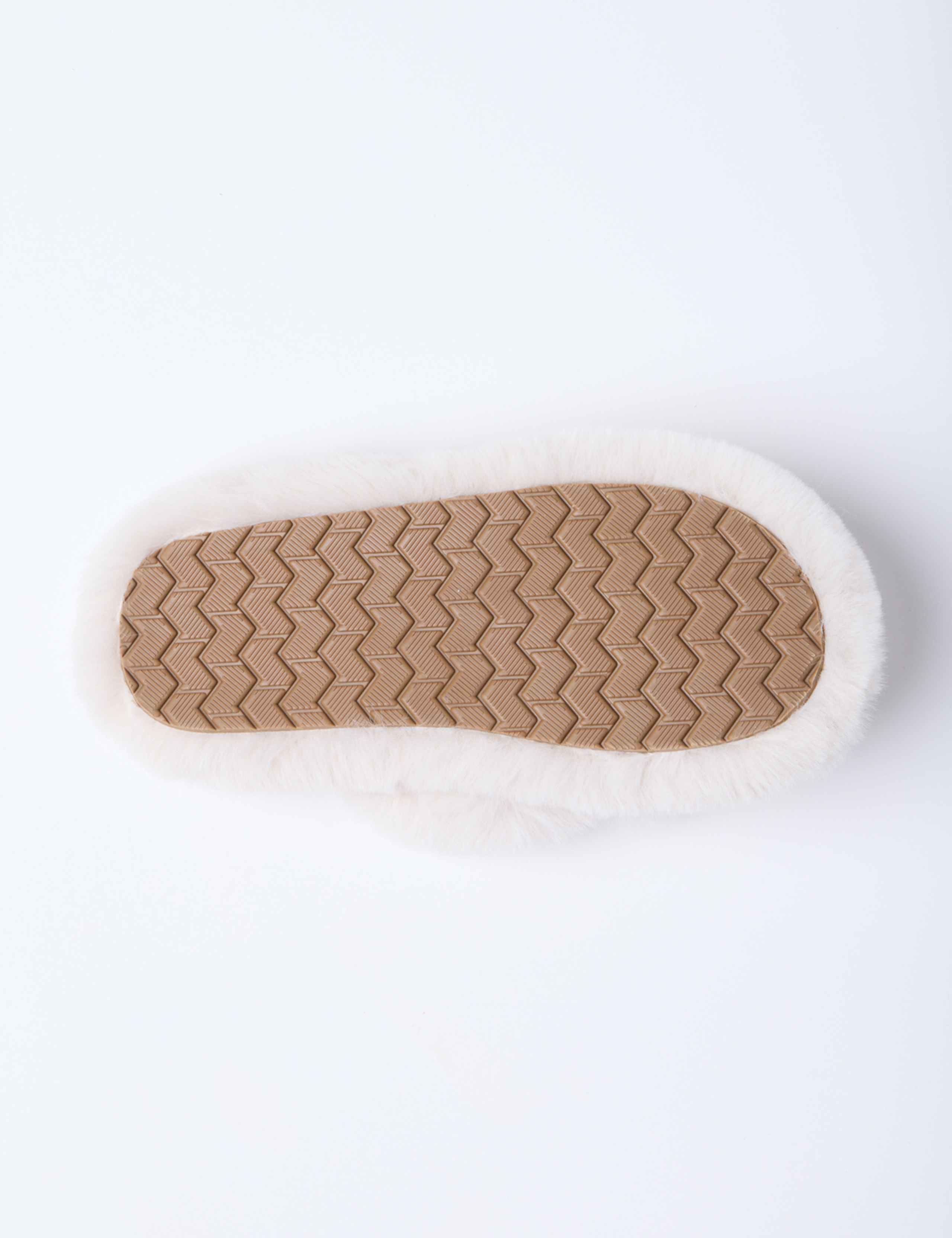 Faux Fur Crossover Slider Slippers 5 of 5