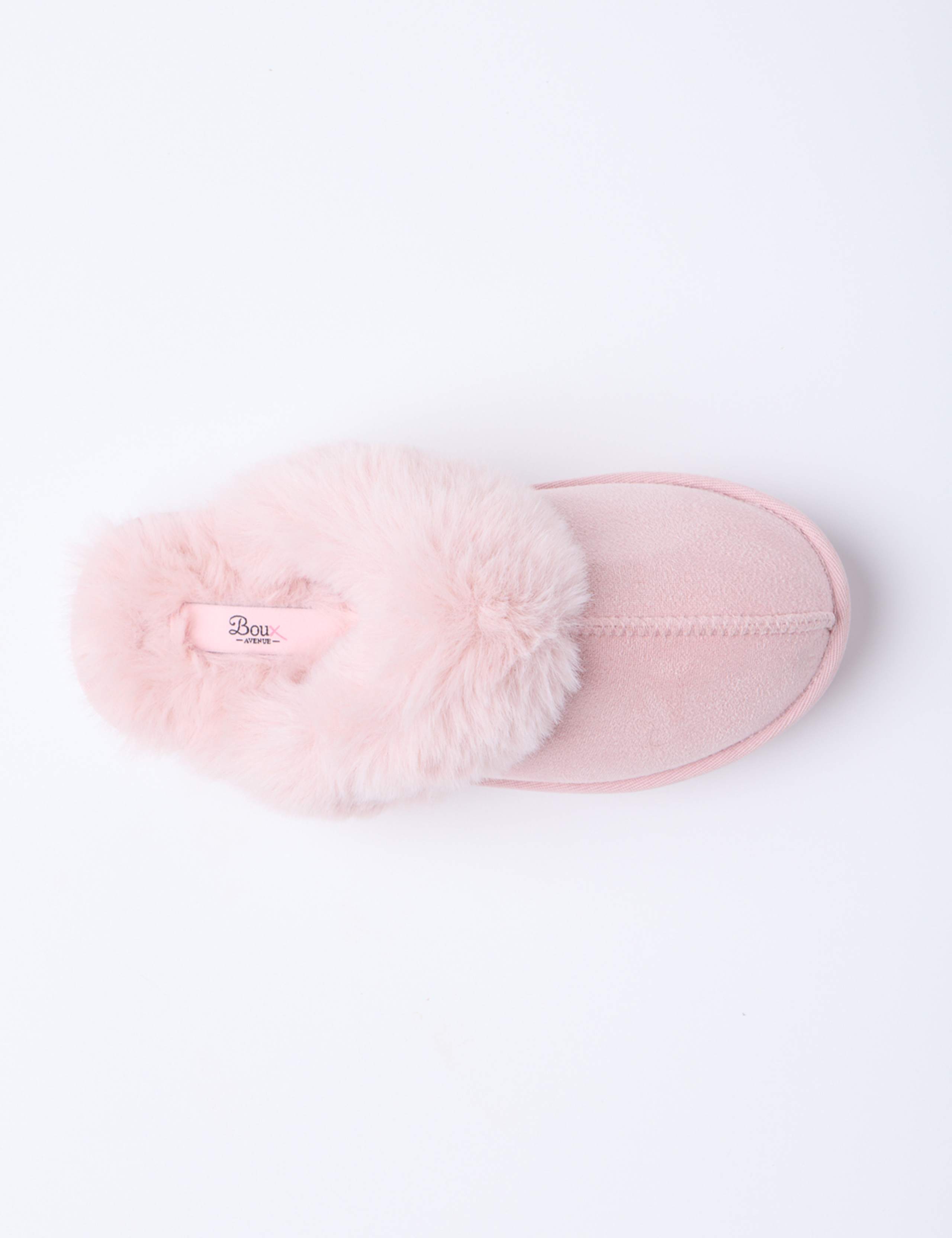 Faux Fur Lined Platform Mule Slippers 4 of 5