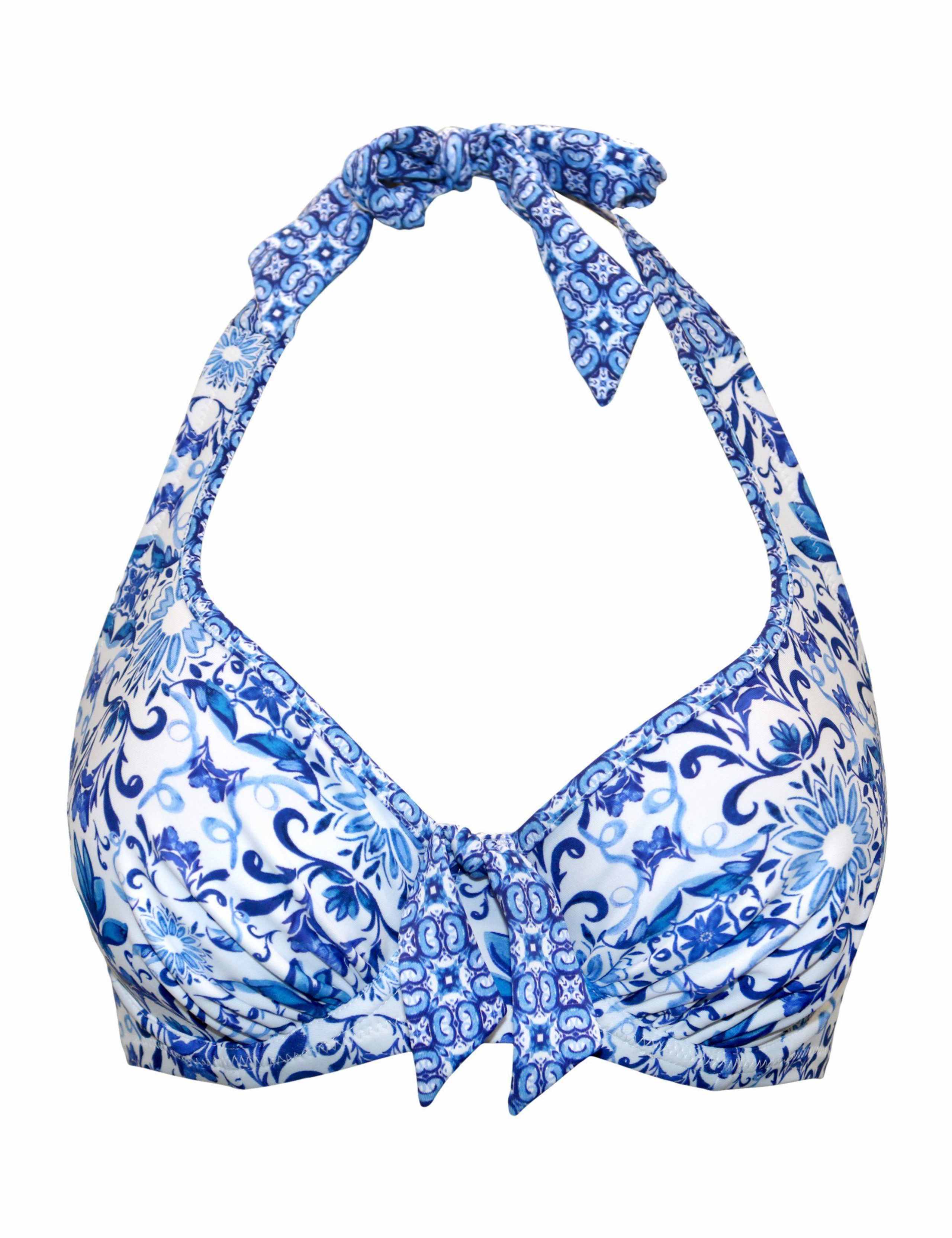 St Lucia Floral Wired Halterneck Bikini Top 2 of 10
