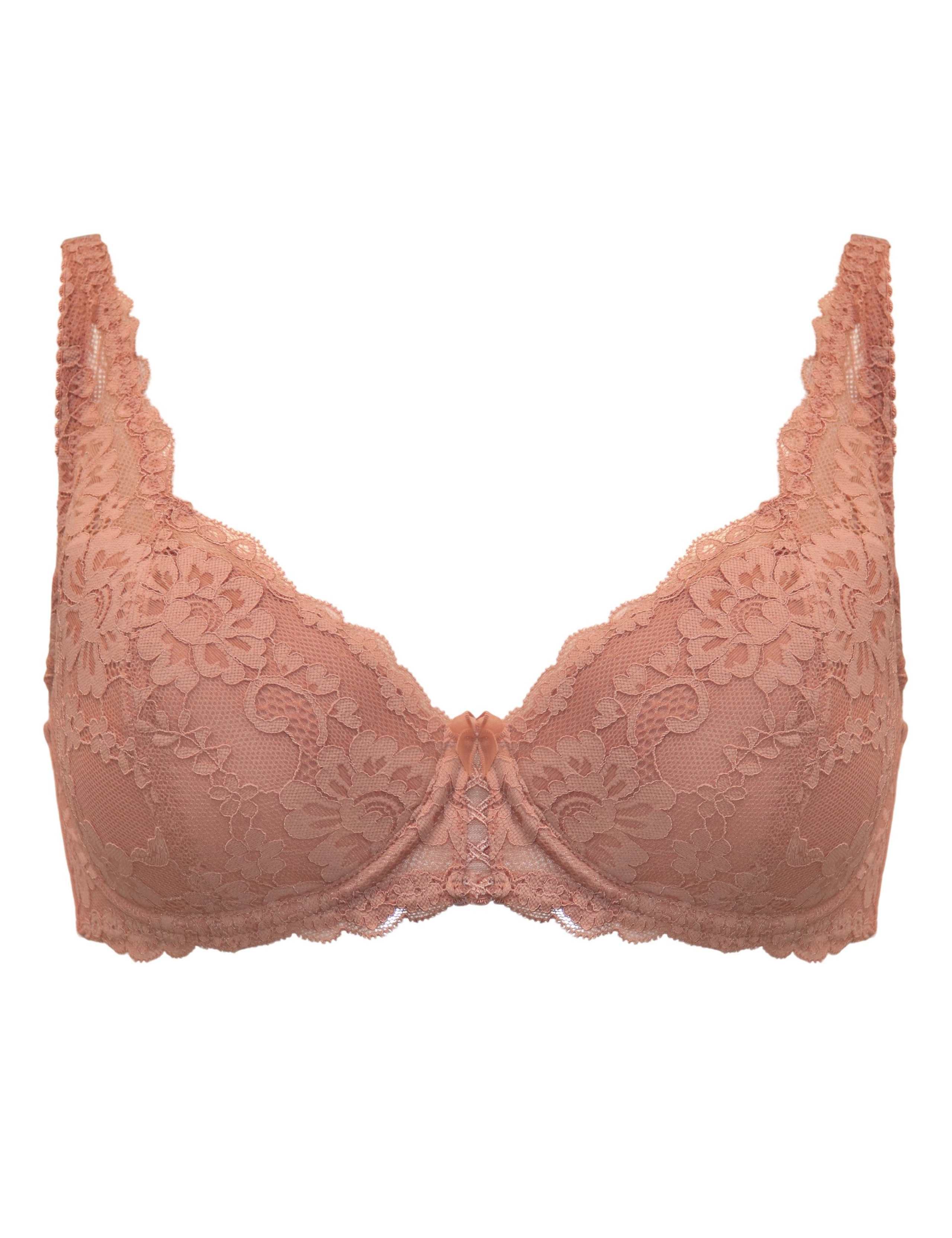 Fleur Lace Wired High Apex Plunge Bra (A-F) 2 of 8