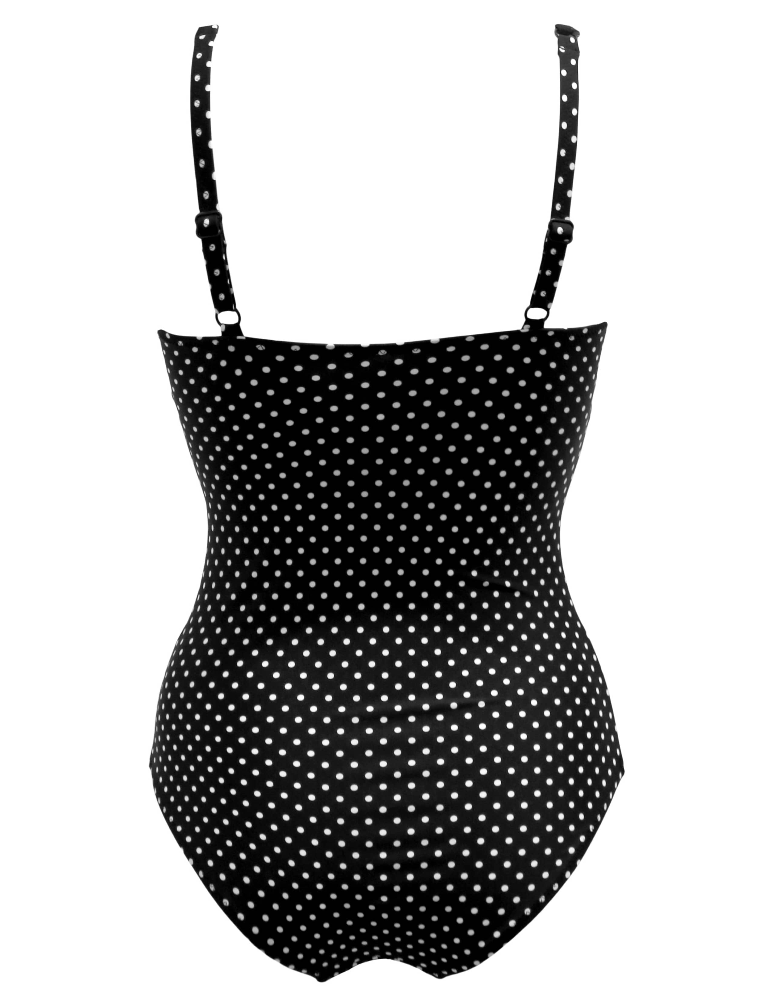 Sicily Polka Dot Tummy Control Padded V-Neck Swimsuit 2 of 6