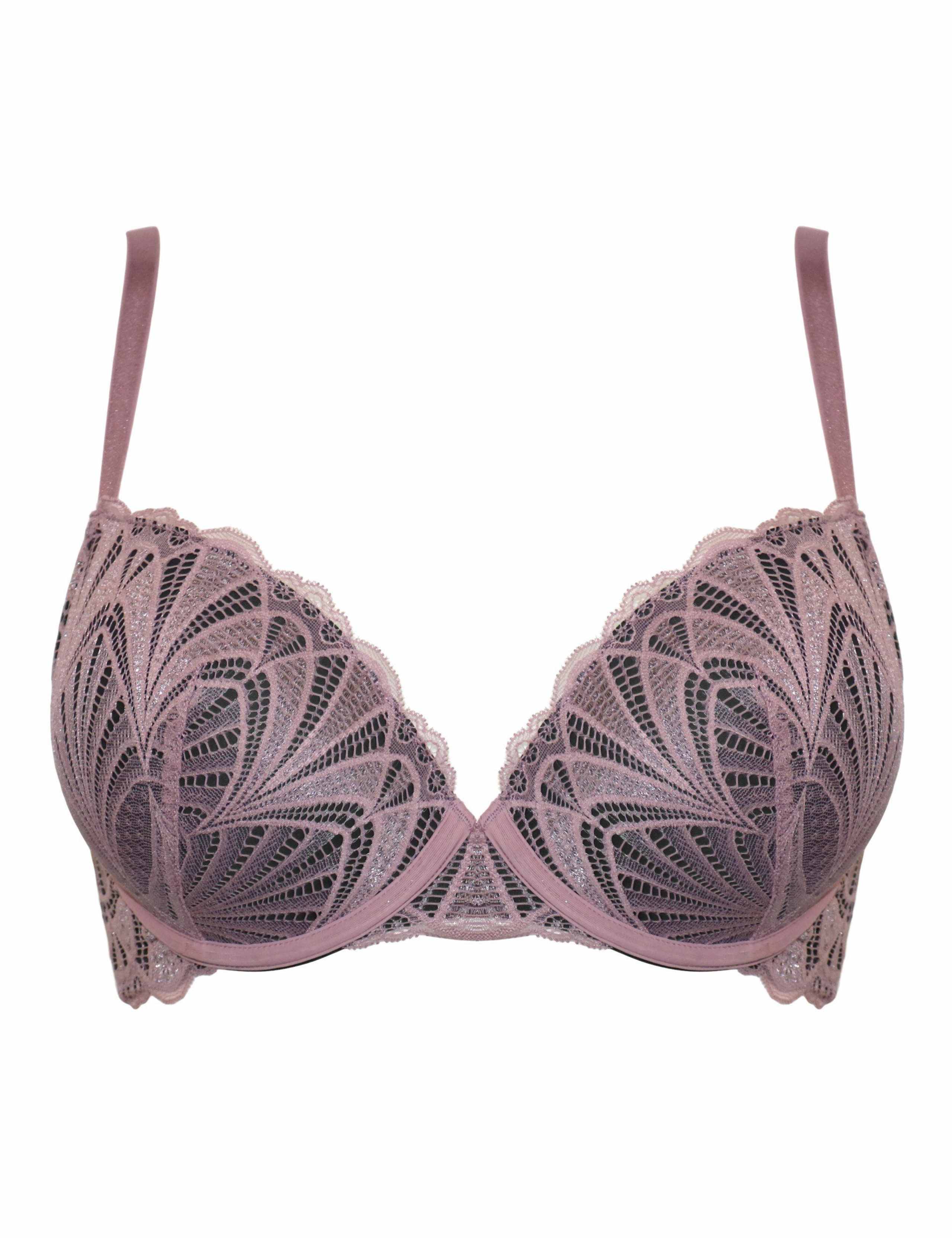 New Romance Lace Wired Push-Up Bra (A-DD) 2 of 6