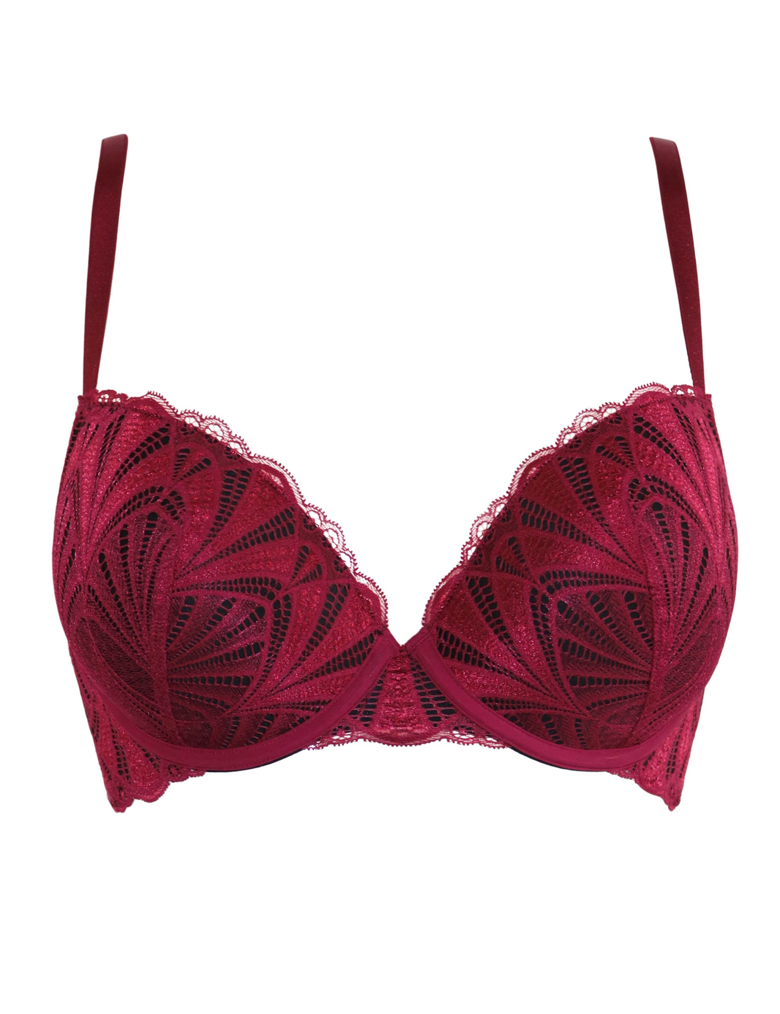 New Romance Lace Wired Push-Up Bra (A-DD) 2 of 9