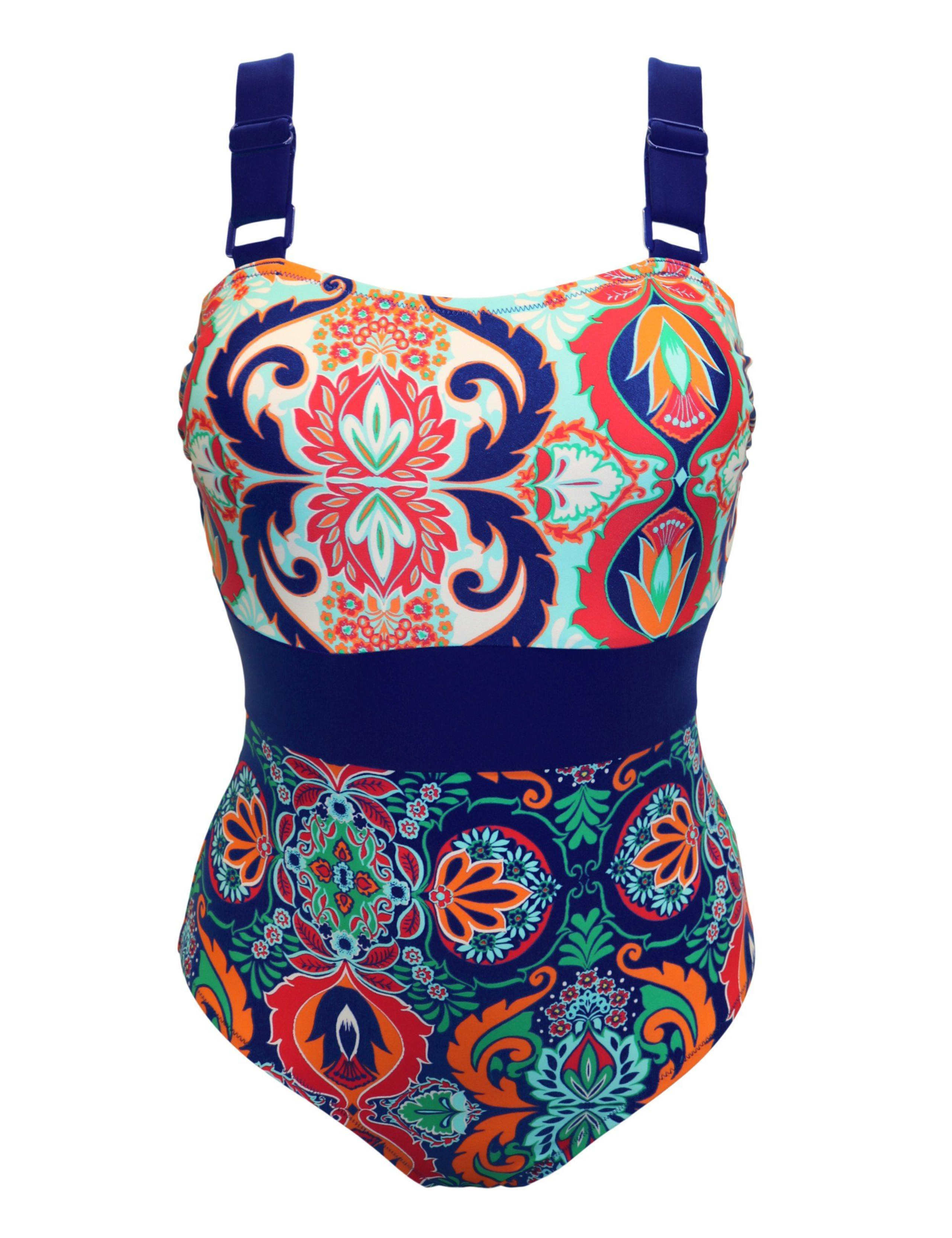 Colour Block V-Neck Swimsuit 2 of 2